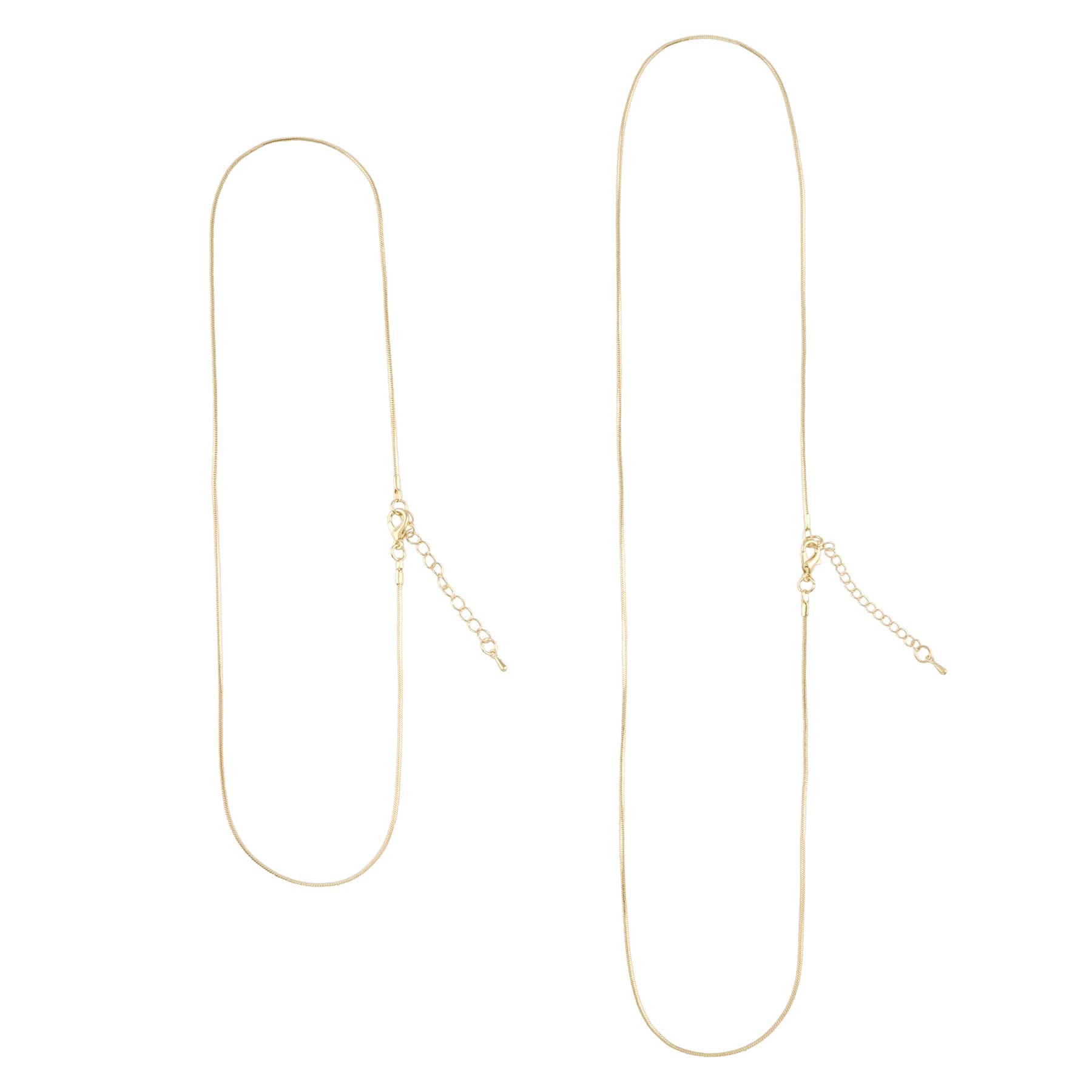 6 Packs: 2 ct. (12 total) Snake Necklace Chains by Bead Landing™