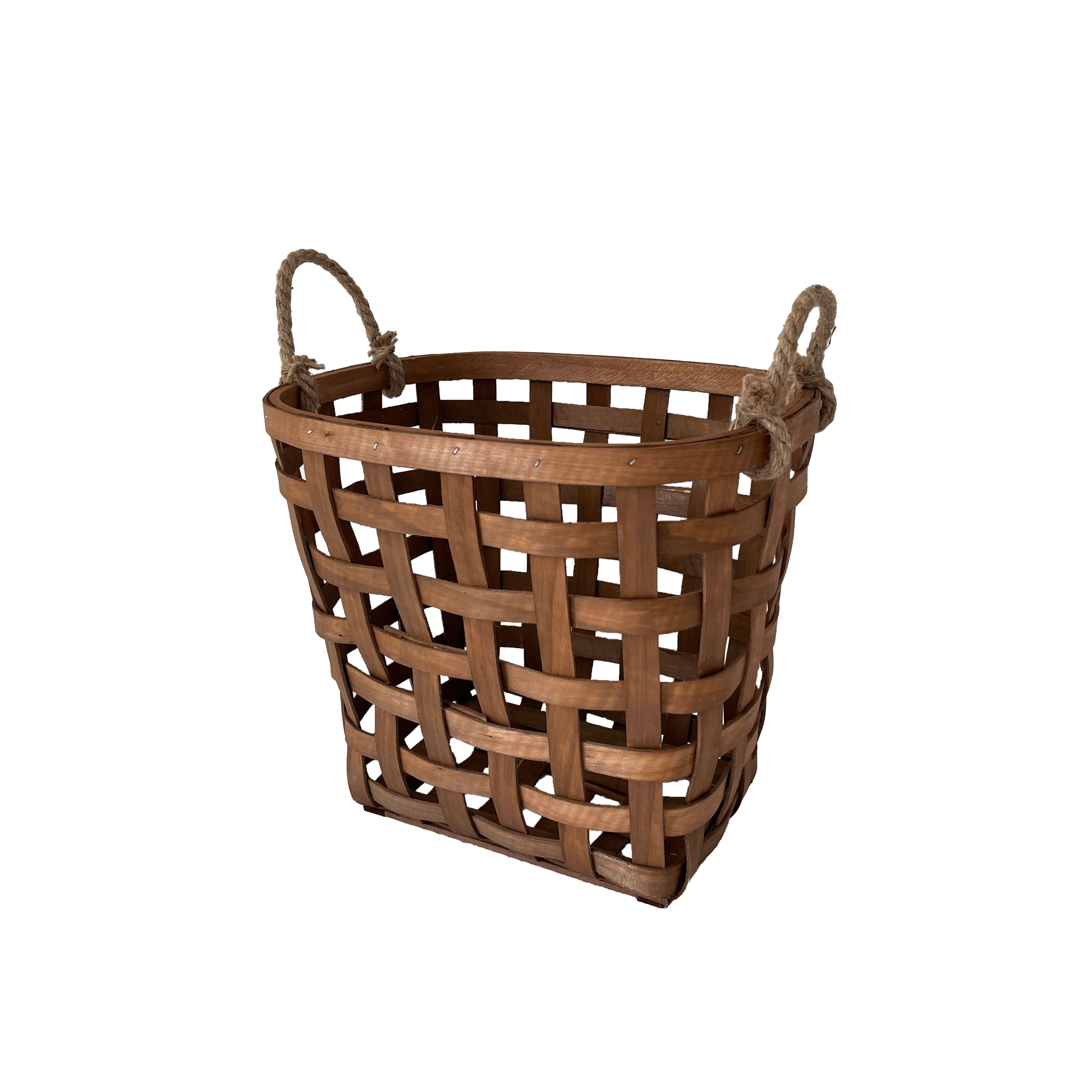 13.5&#x22; Brown Chipwood Basket with Rope Handles by Ashland&#xAE;