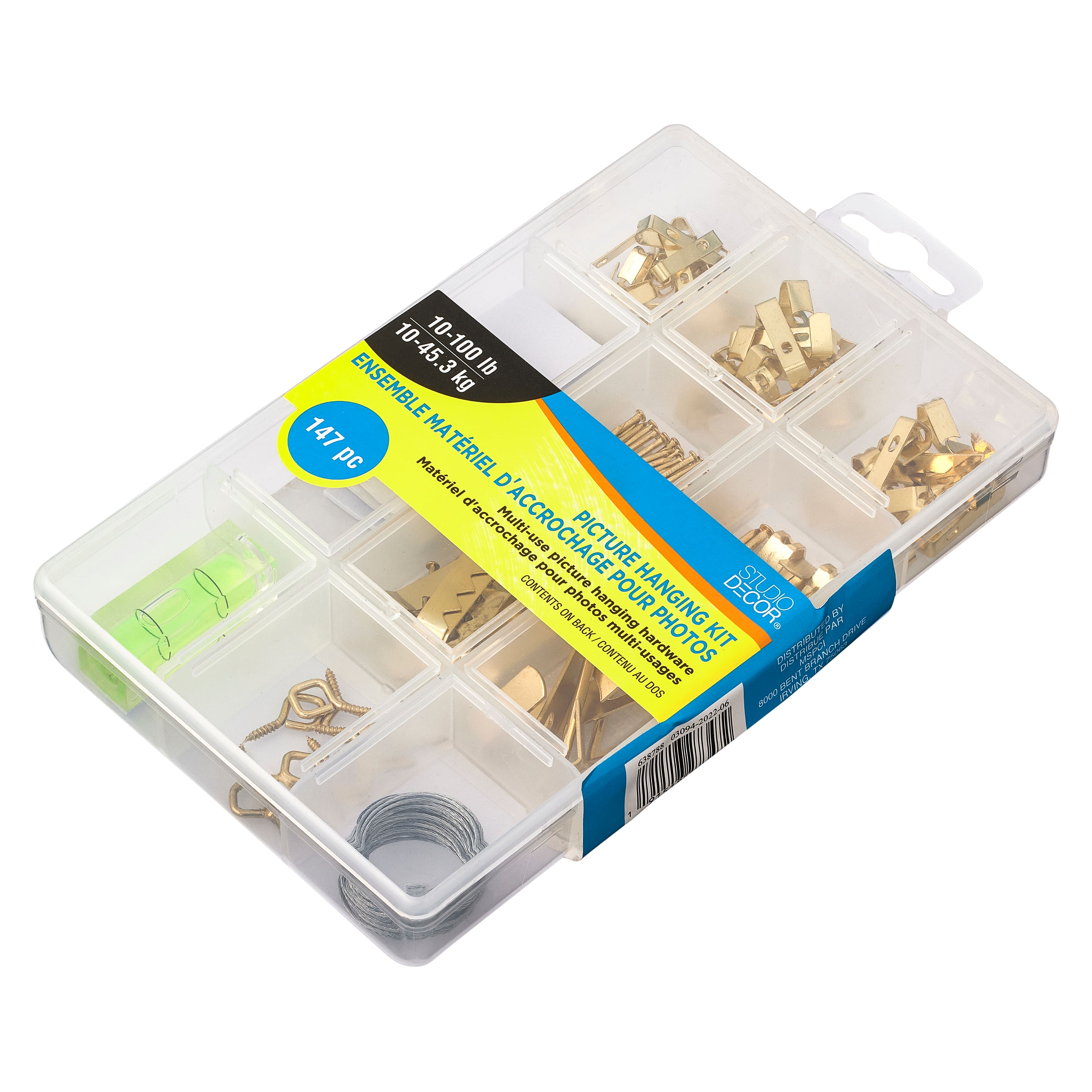 10-100 lb. Gallery Picture Hooks Value Pack