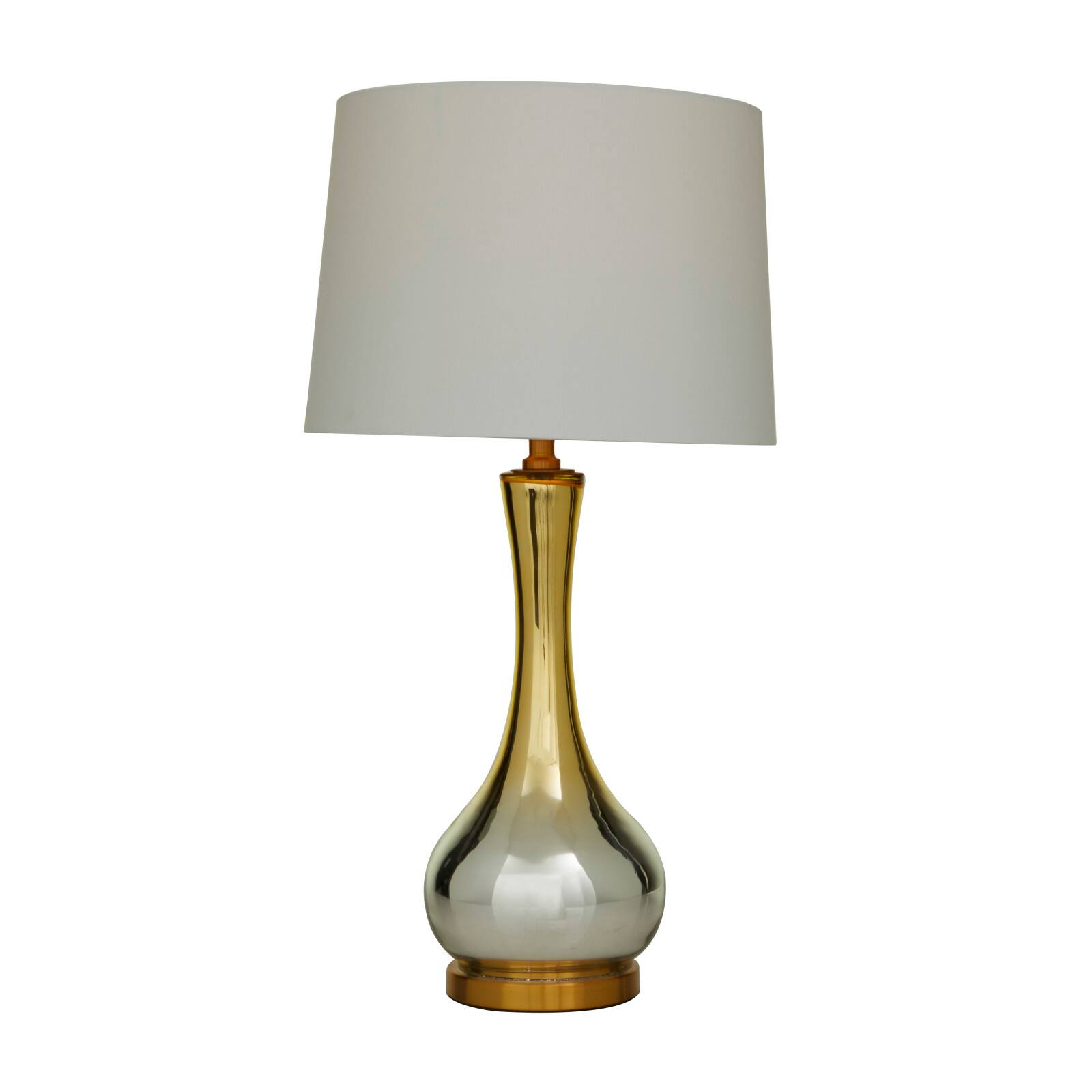 Gold Glass Glam Accent Lamp, 15" x 15" x 27"