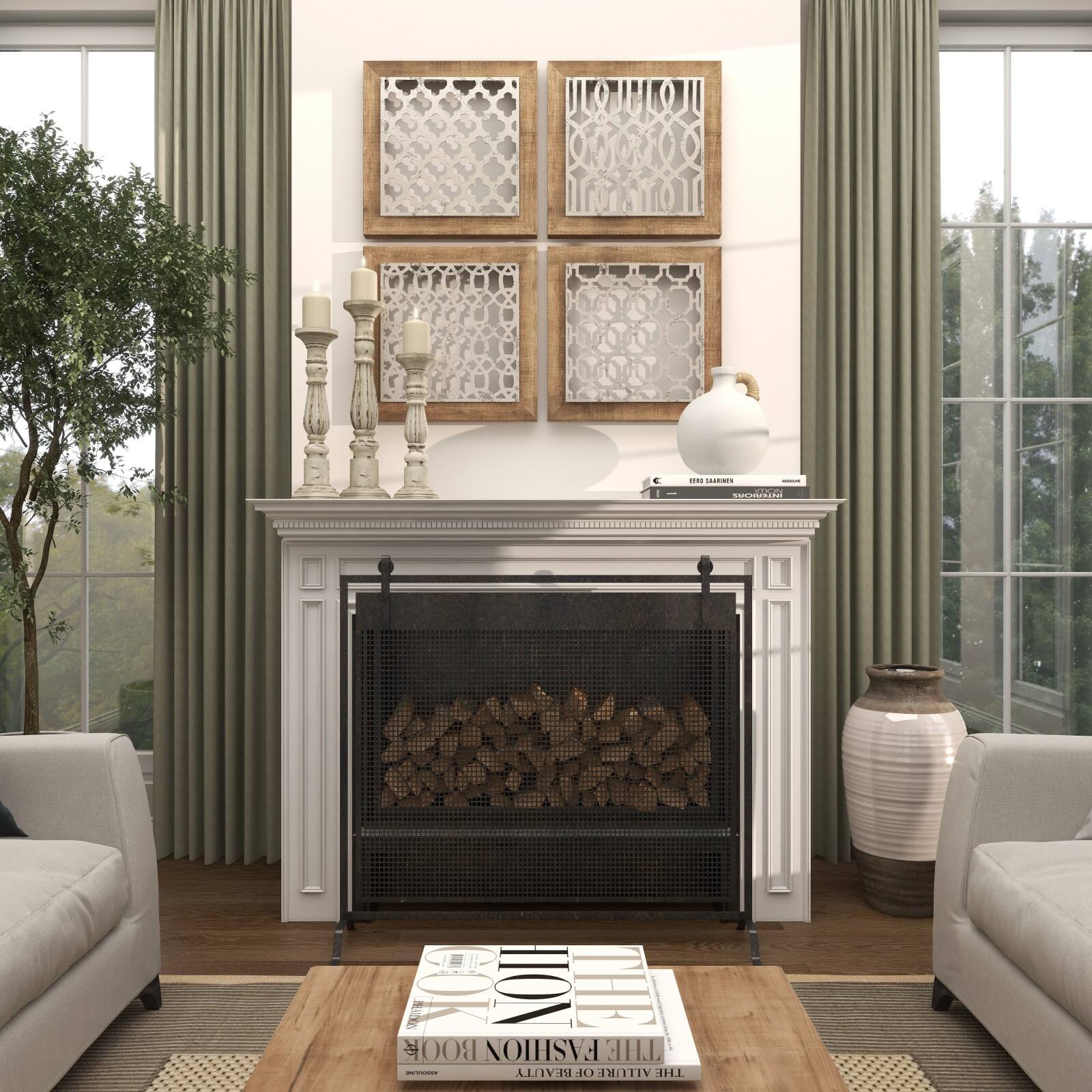 11" White Ceramic Jug Inspired Vase with Rattan Wrapped Handle