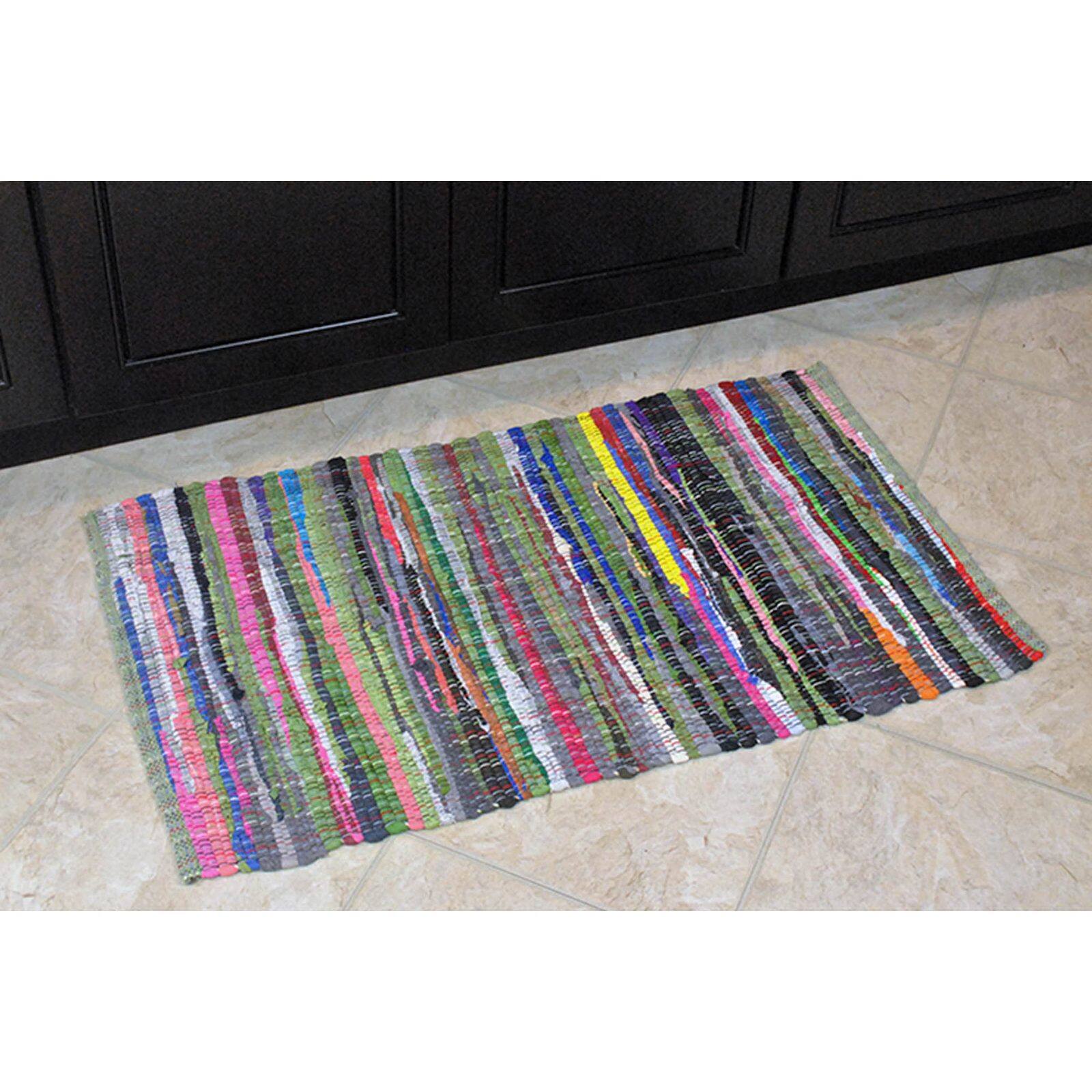 DII&#xAE; Multicolor Rag Rug, 2.25ft. x 6ft.