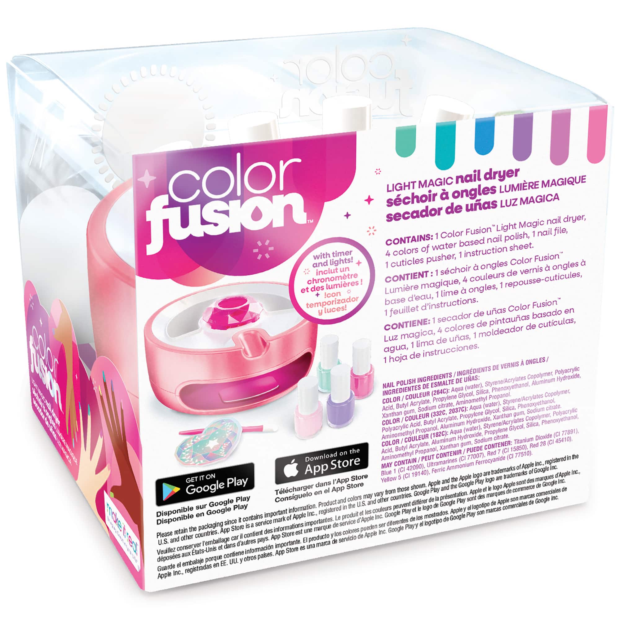 Make It Real&#x2122; Color Fusion Light Magic Nail Dryer Set