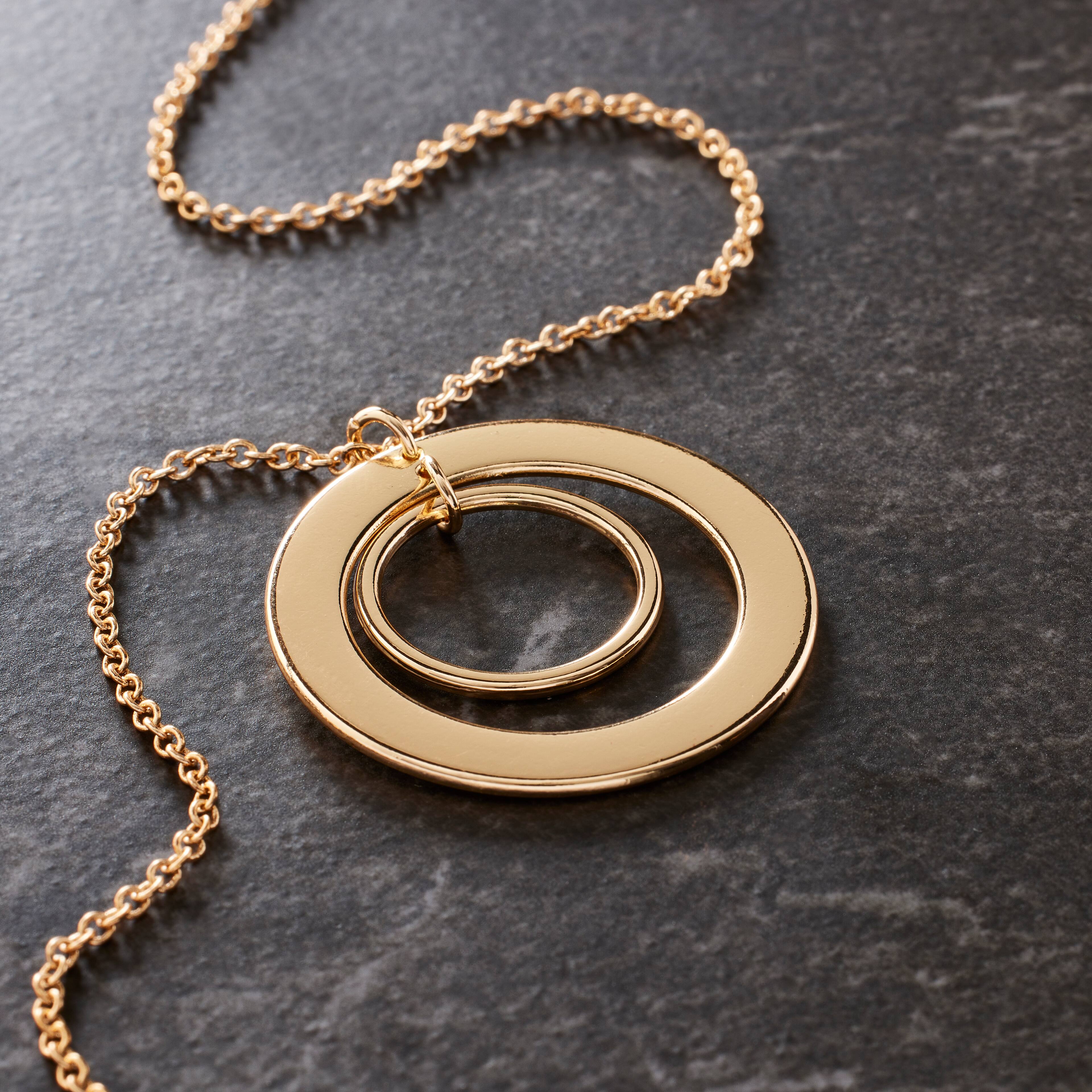 Gold Concentric Circle Pendant by Bead Landing&#x2122;