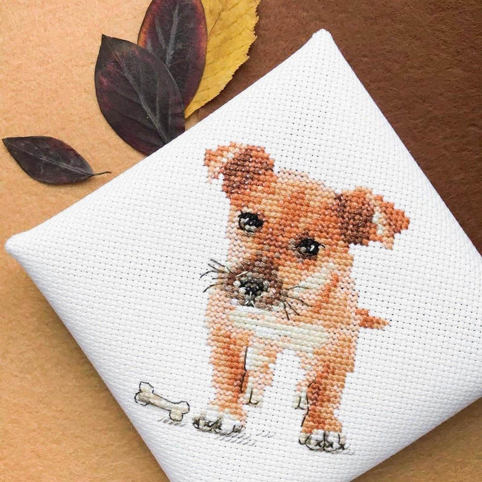 Alisa Puppy Cross Stitch Kit | Michaels