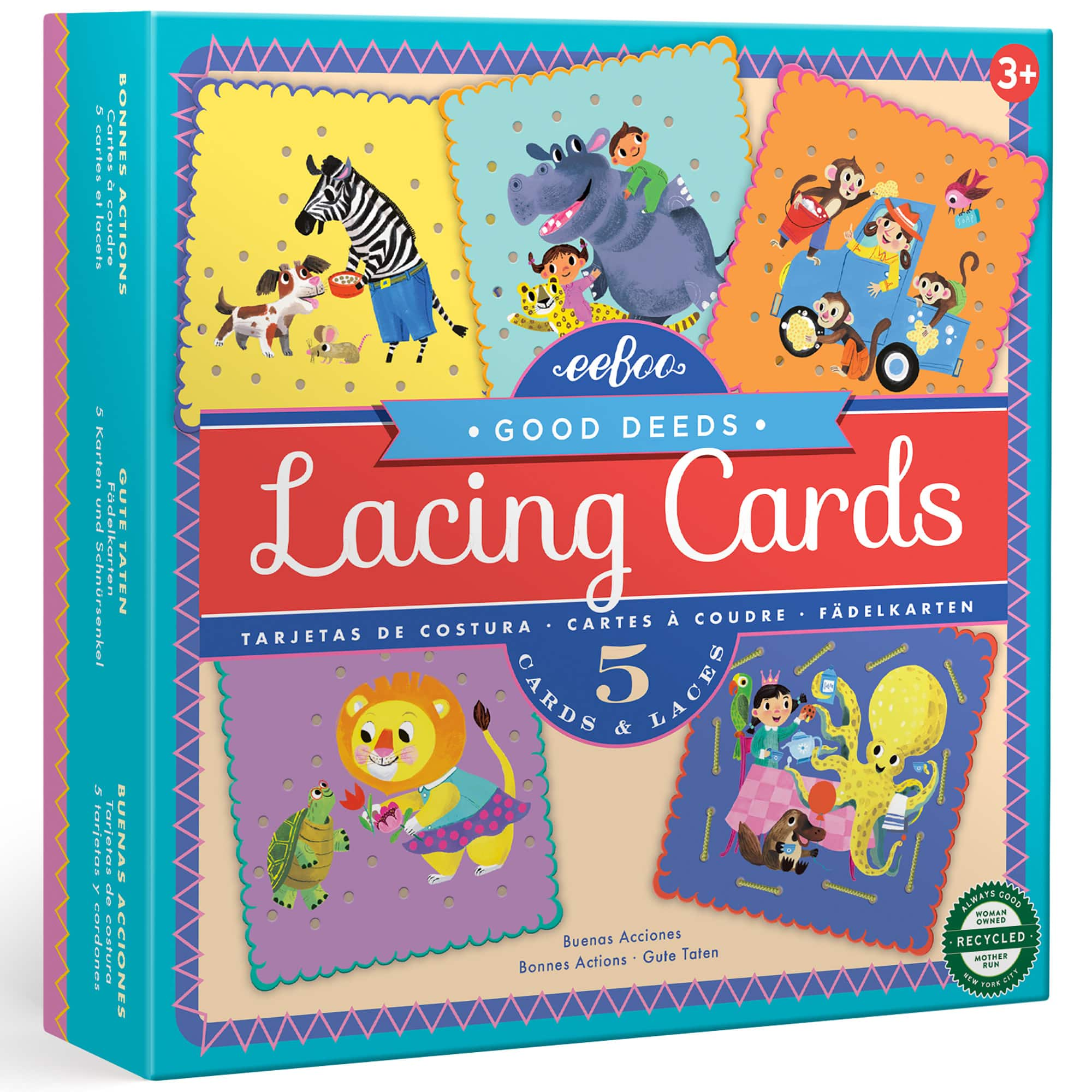 eeBoo Good Deeds Lacing Cards Set