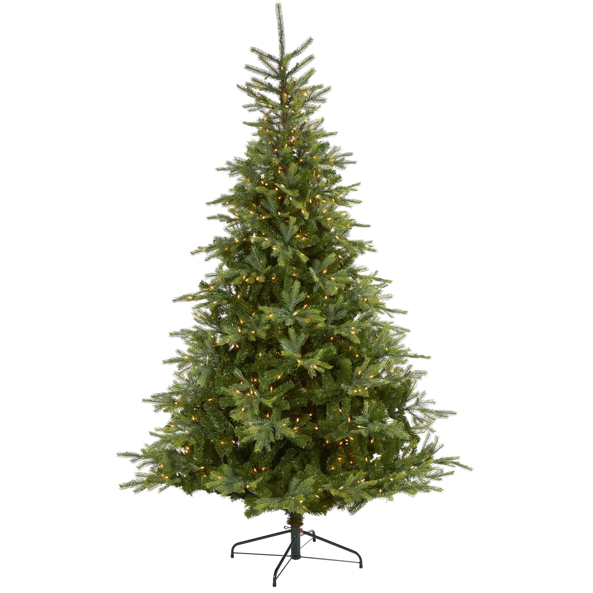 8ft. Pre-Lit North Carolina Spruce Artificial Christmas Tree, Clear LED Lights
