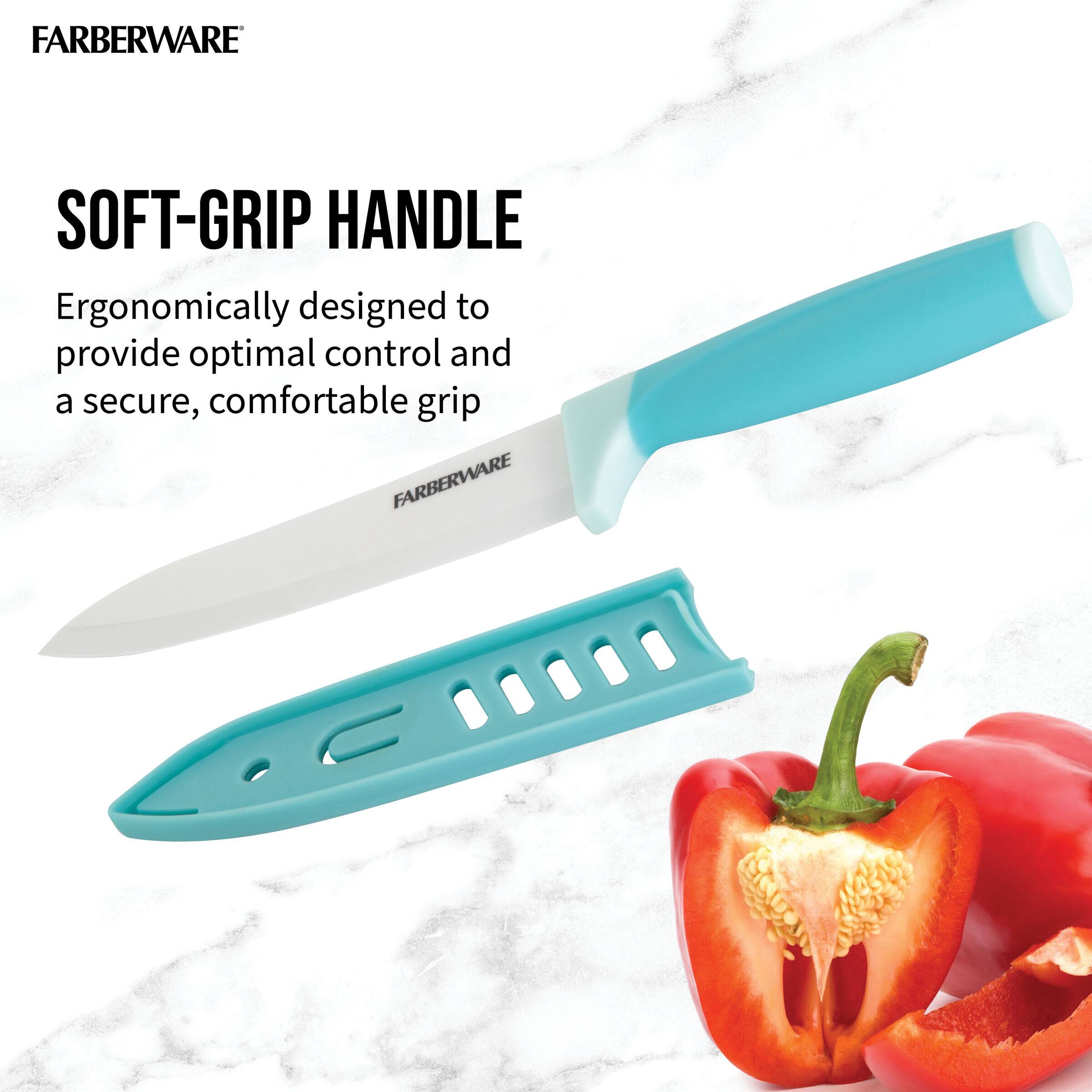 Farberware 6 Ceramic Chef Knife with Blade Cover - Each