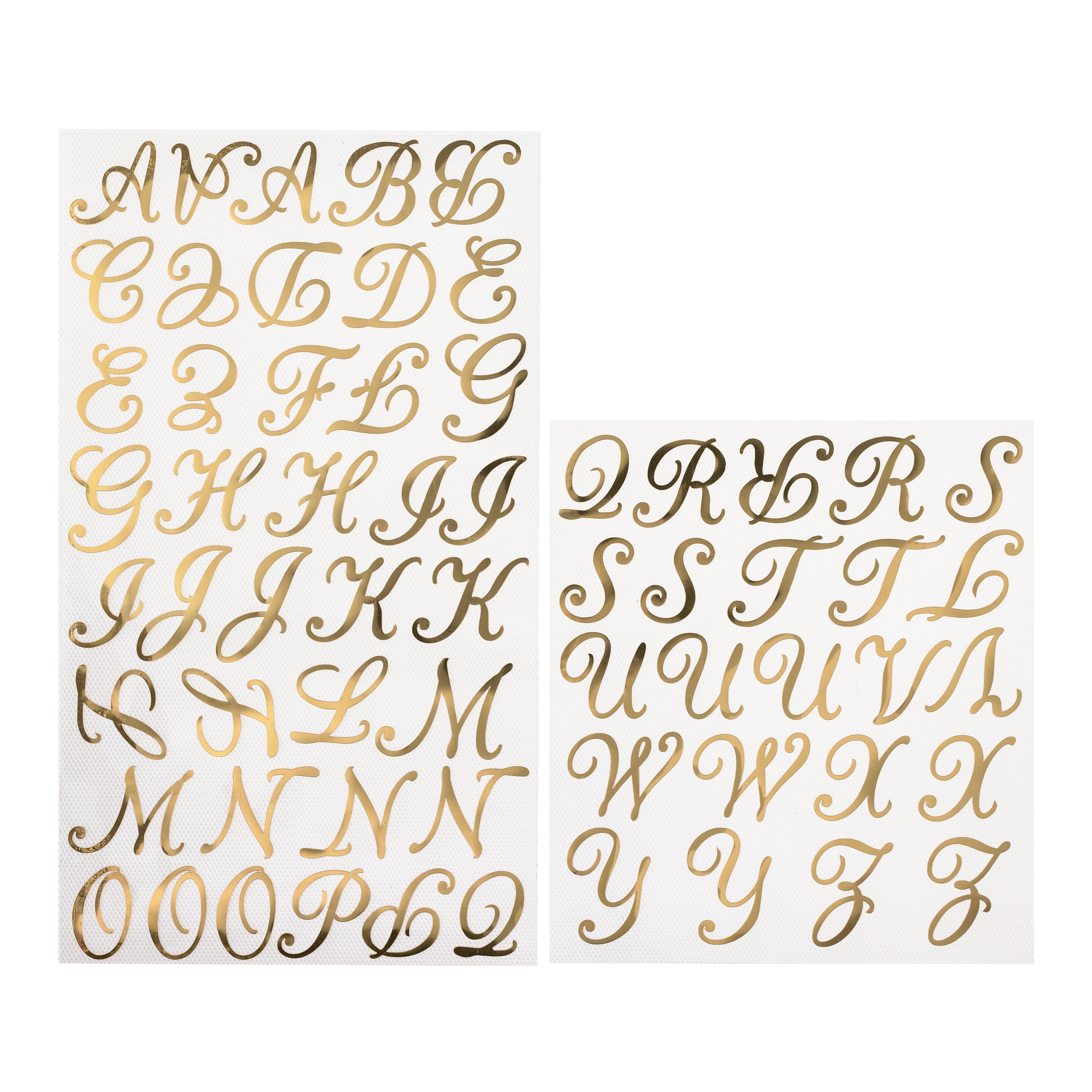 Glitter Letter Iron-On Transfer Alphabet