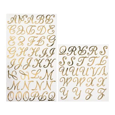 Gold Foil Alphabet Iron-On Transfers by Make Market® | Michaels