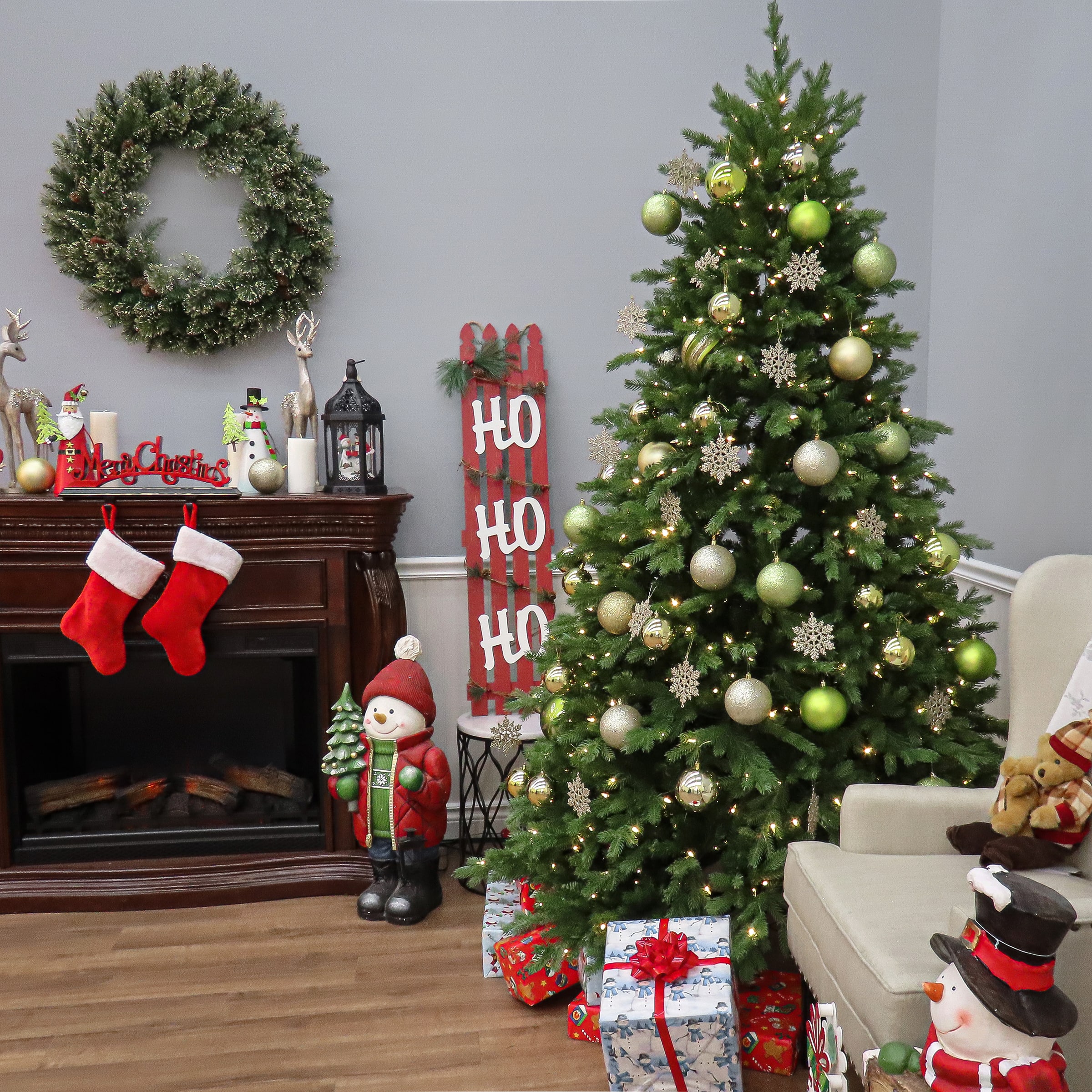 7.5ft. Pre-Lit PowerConnect&#x2122; Princeton Fraser Fir Artificial Christmas Tree, Dual Color&#xAE; LED Lights