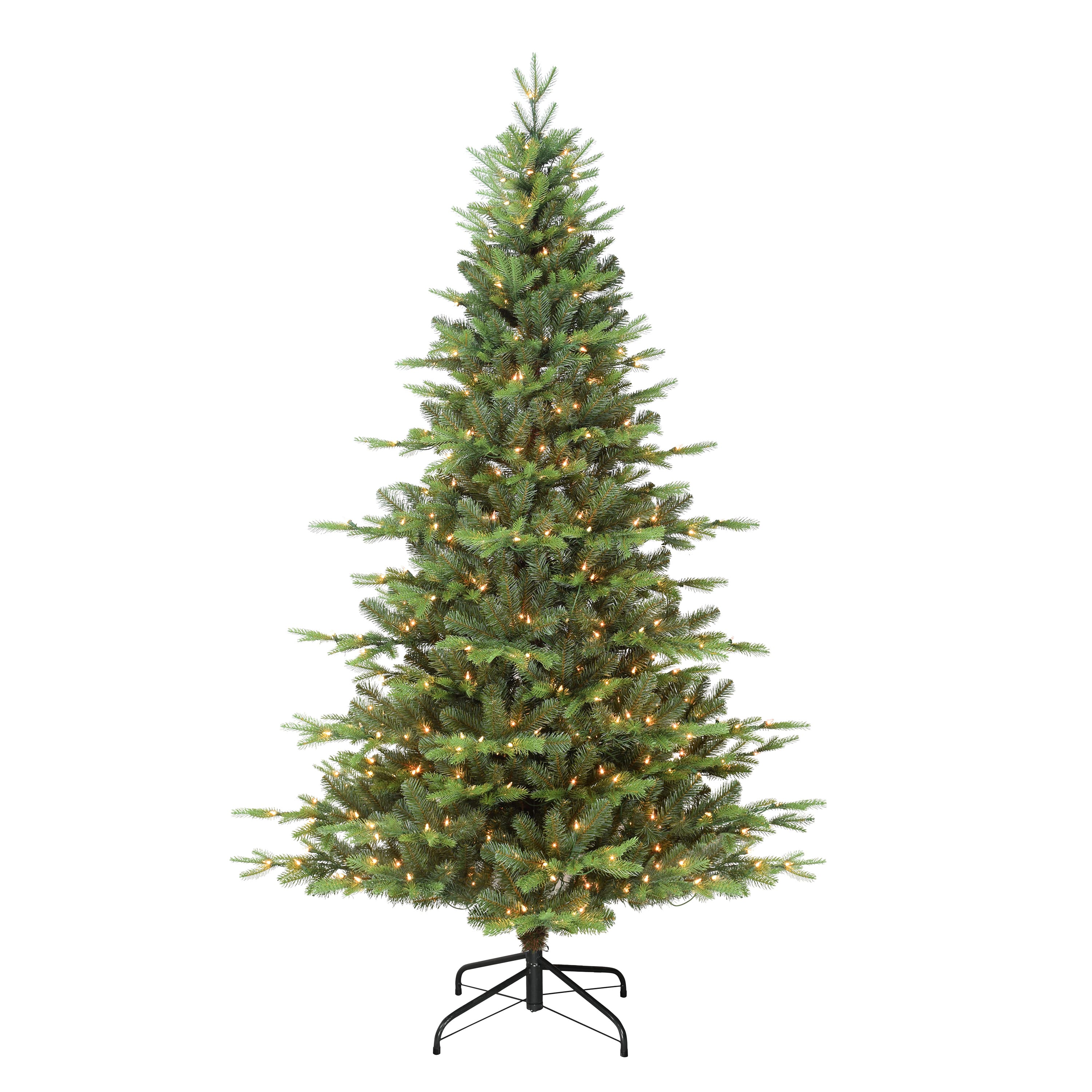 7.5ft. Pre-Lit Newbury Fir Artificial Christmas Tree, Clear Lights ...