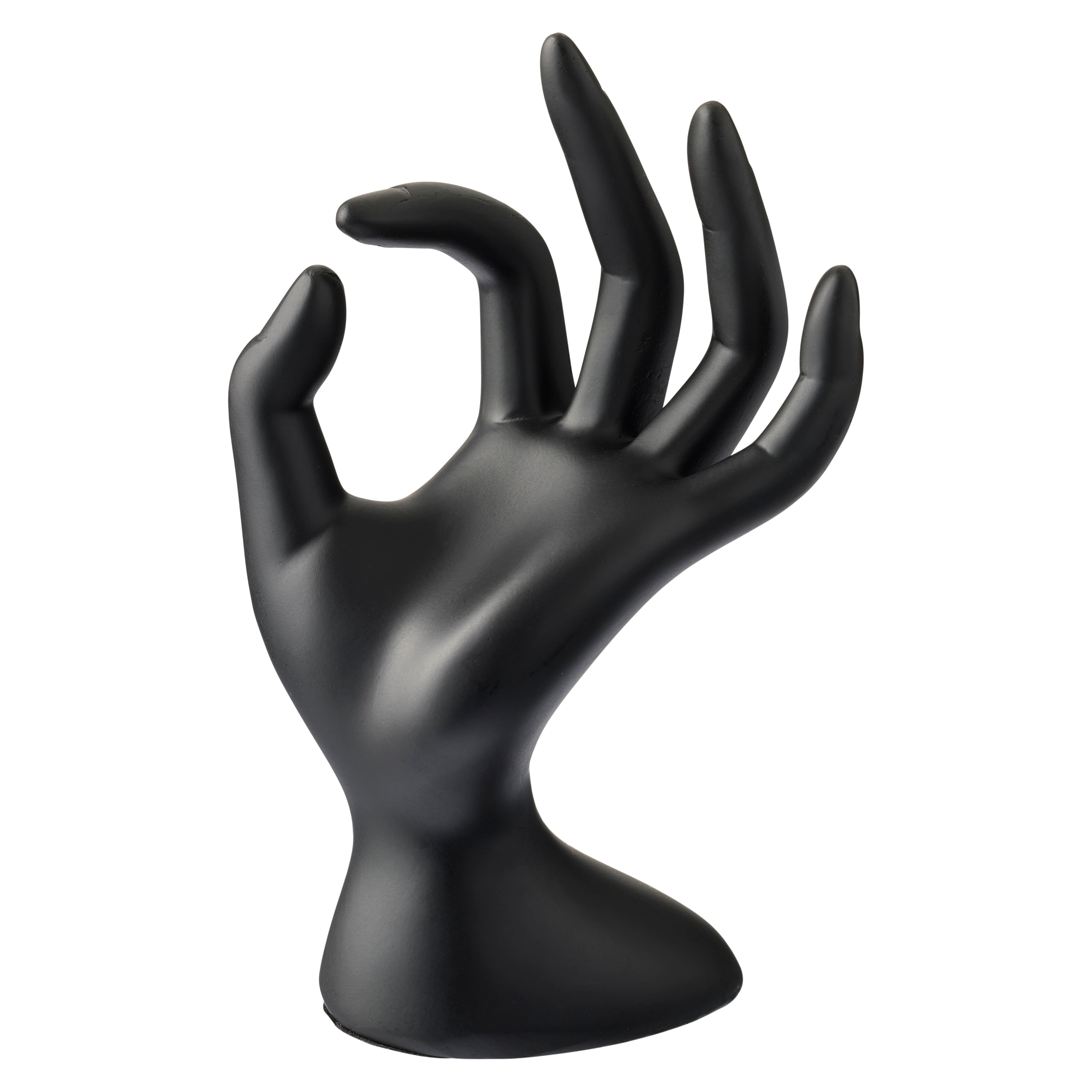 12 Pack: Black Hand Form Display by Bead Landing™