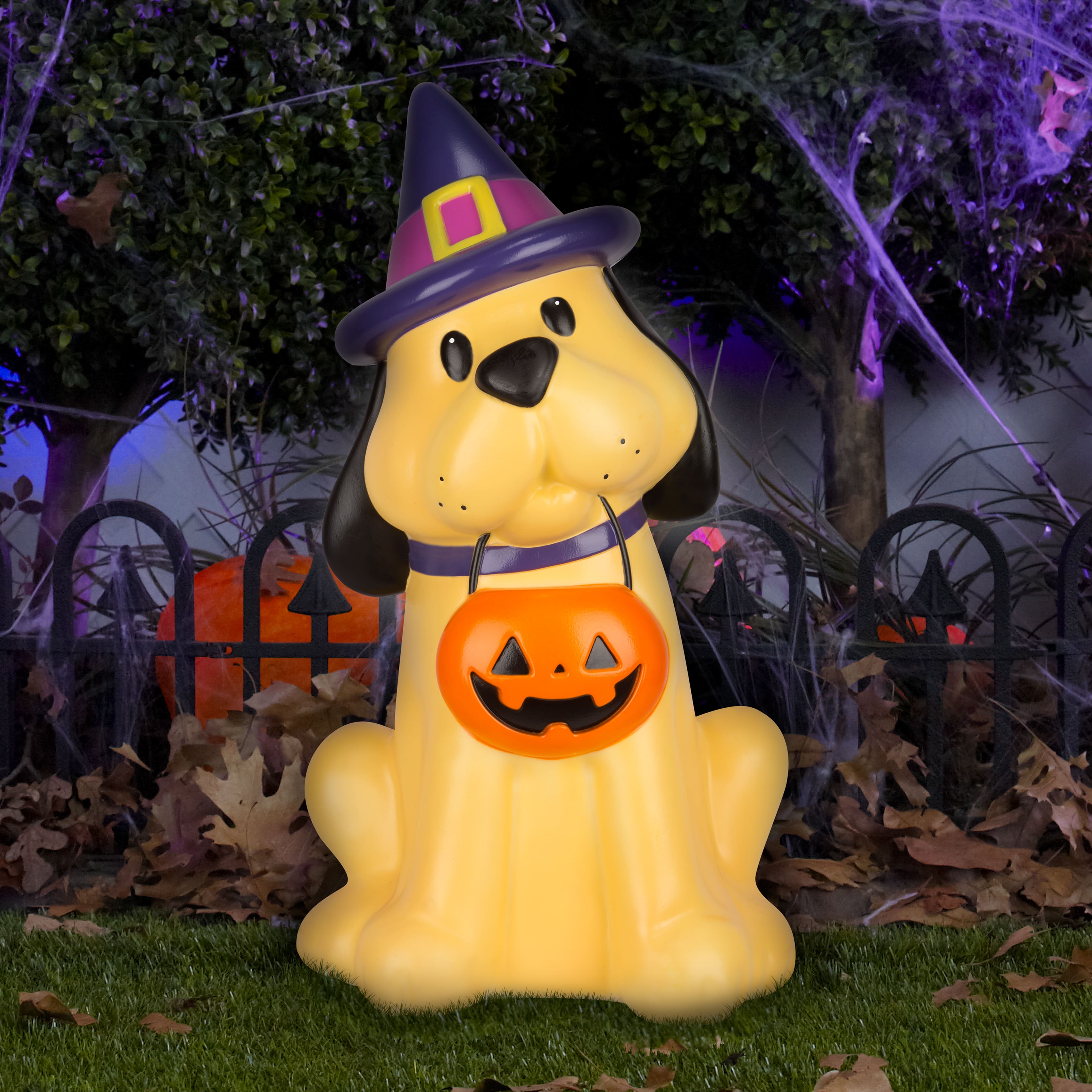 1.9ft. LED Witch Dog Blow Mold by Ashland&#xAE;