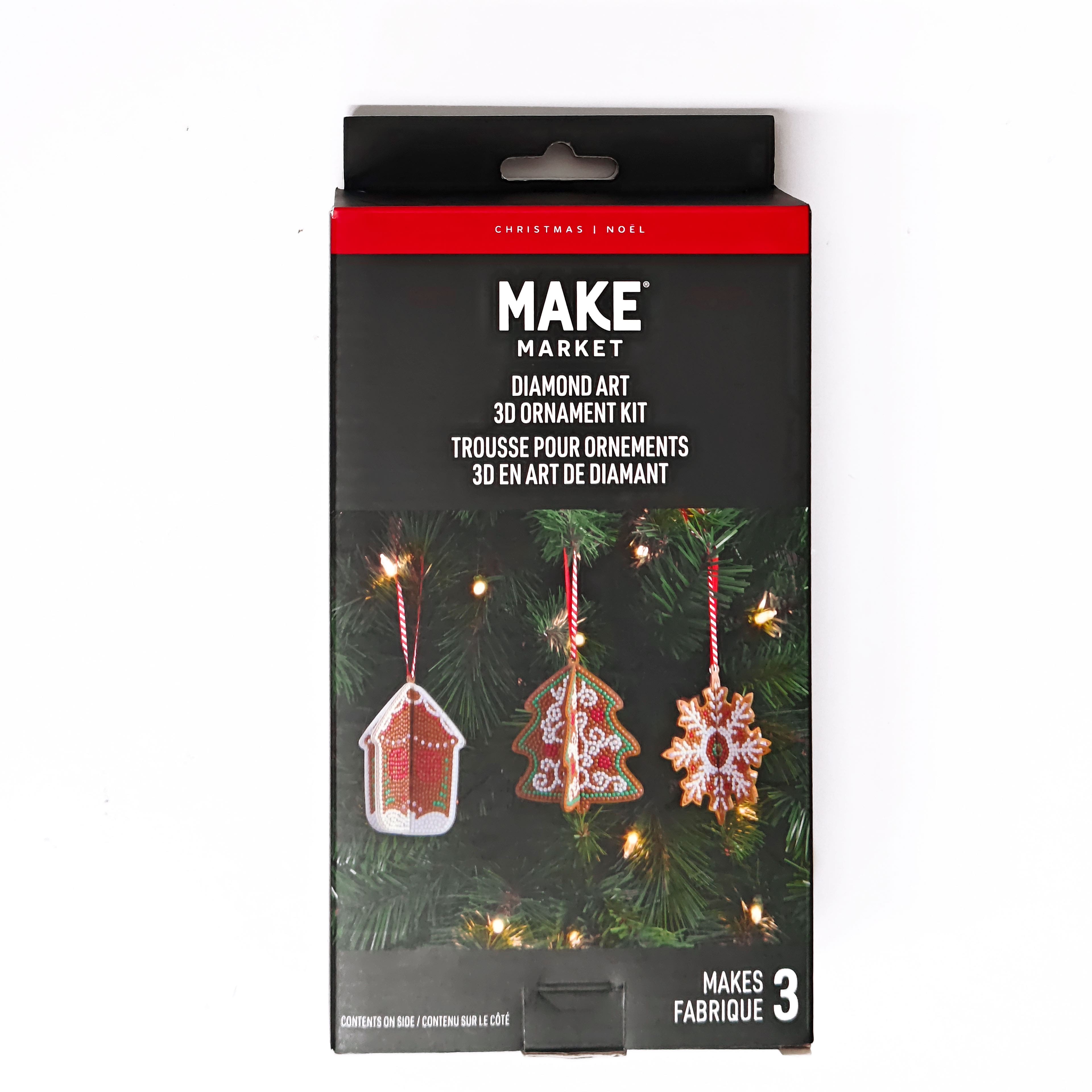 3D Gingerbread Ornament Diamond Art Kit by Make Market&#xAE;