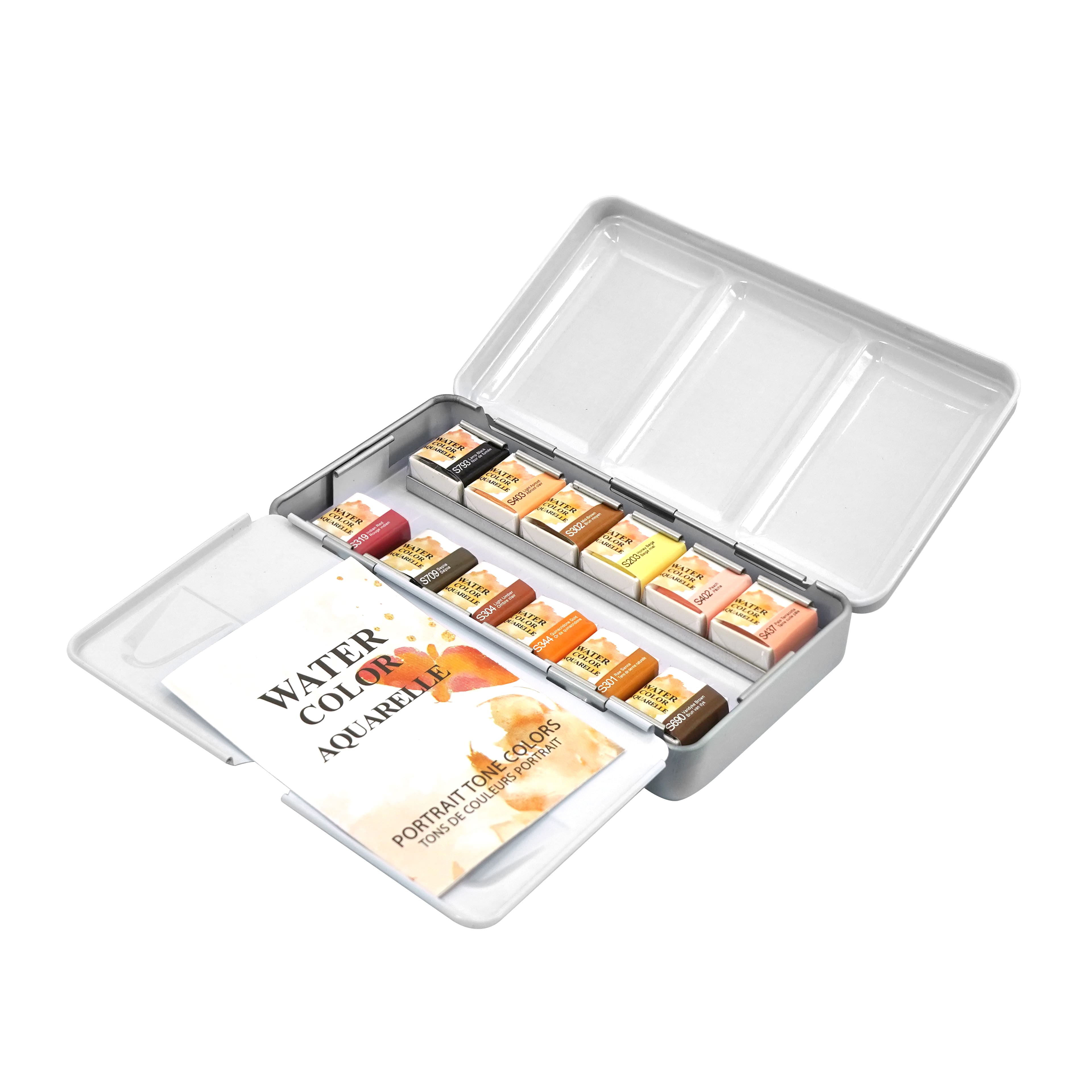 6 Pack: 12 Half Pans Portrait Watercolor Set by Artist's Loft™