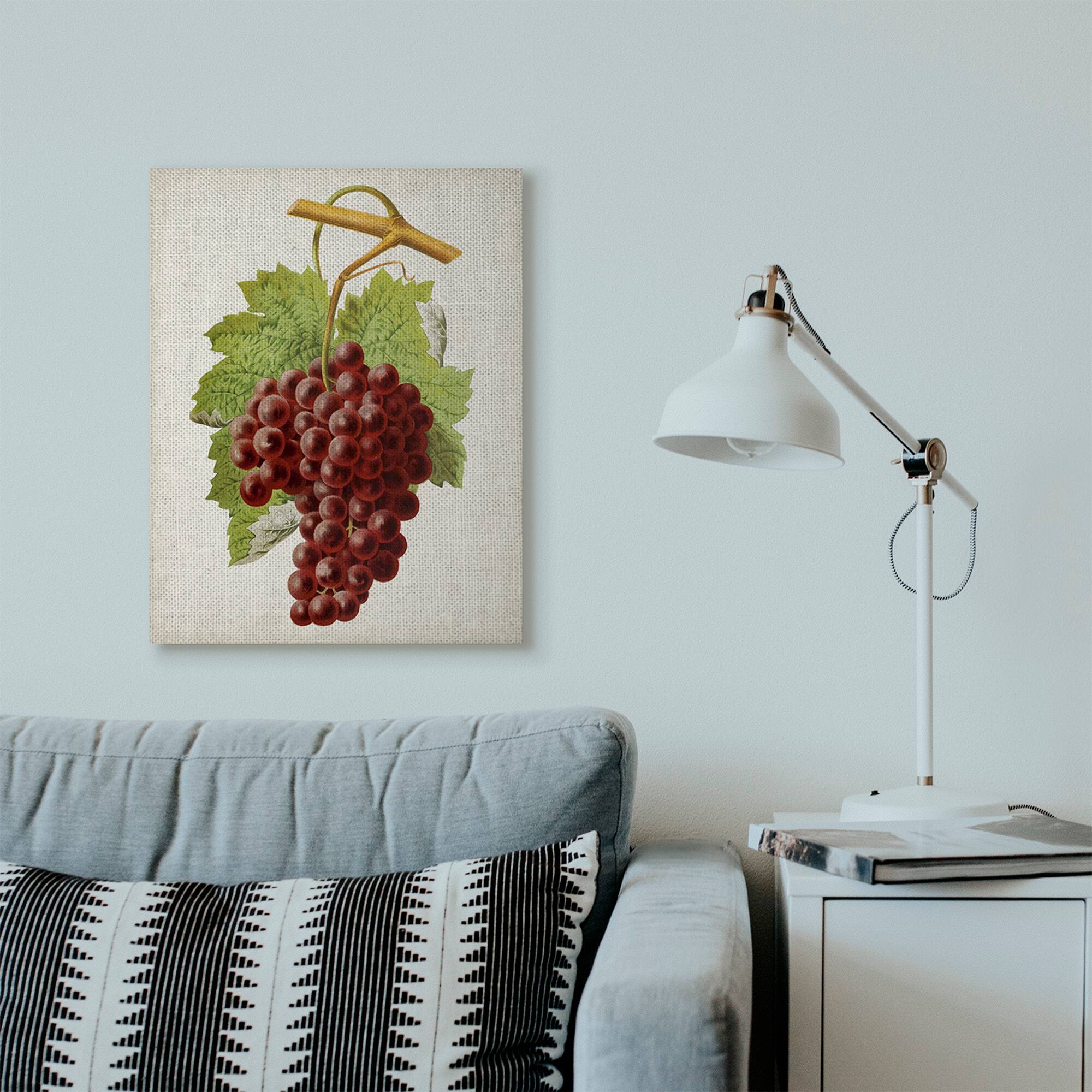 Stupell Industries Vintage Food Fruit Painting Canvas Wall Art