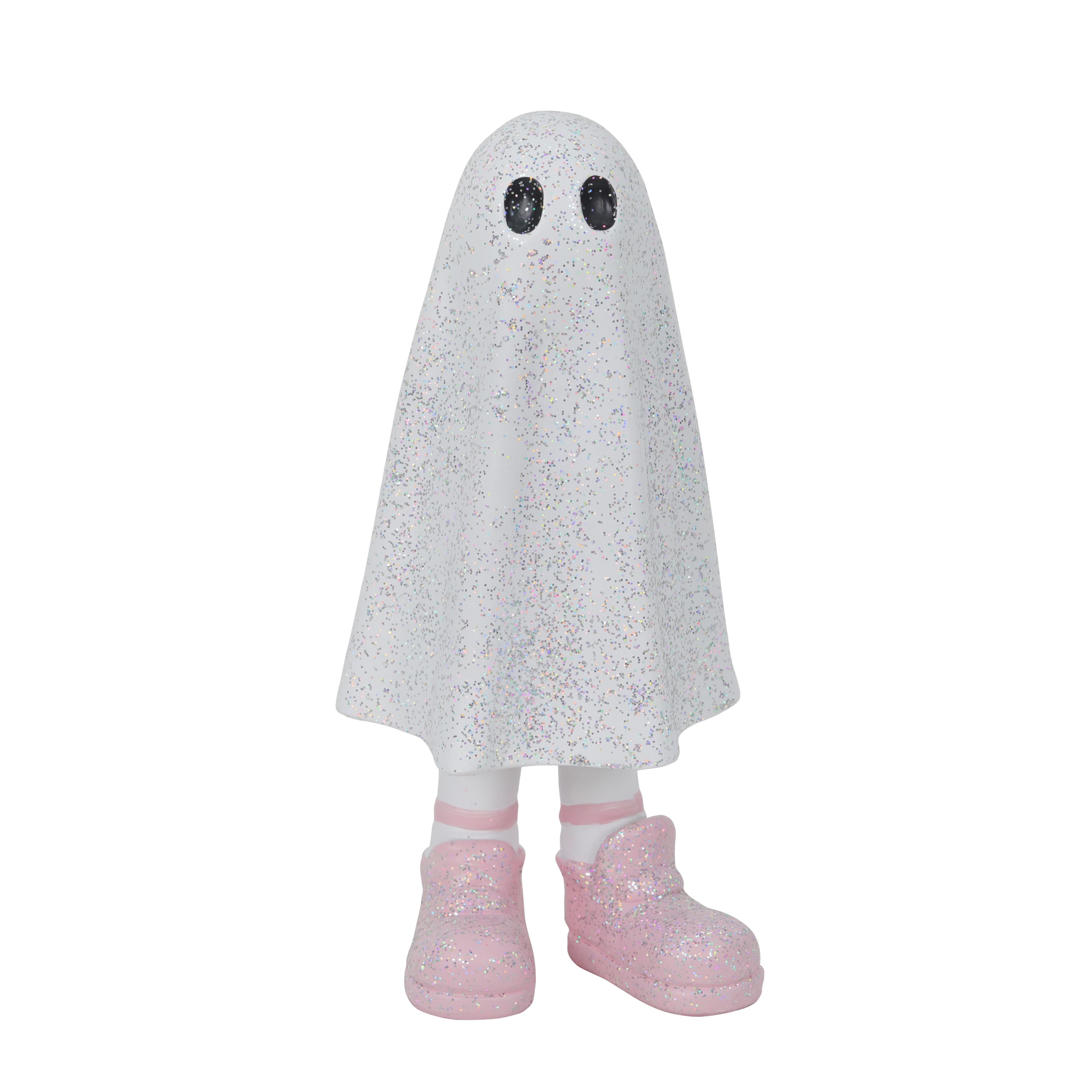 7.75&#x22; Standing Glitter Ghost Tabletop D&#xE9;cor by Ashland&#xAE;