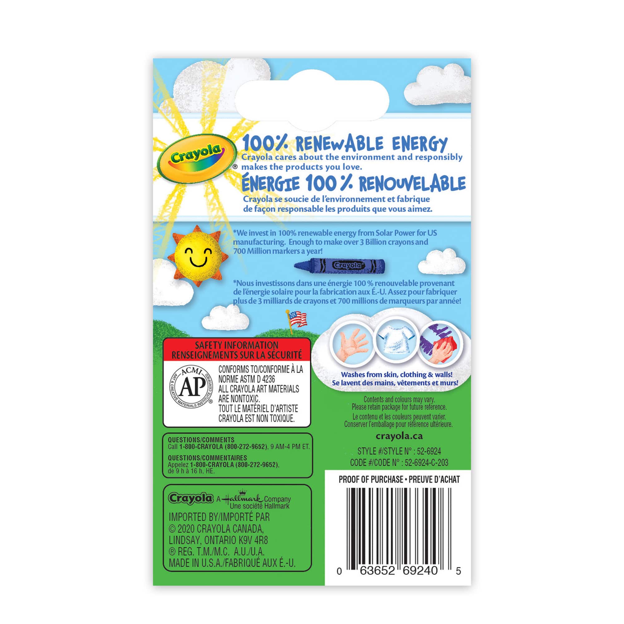 12 Packs: 24 ct. (288 total) Crayola® Ulta-Clean™ Washable Crayons