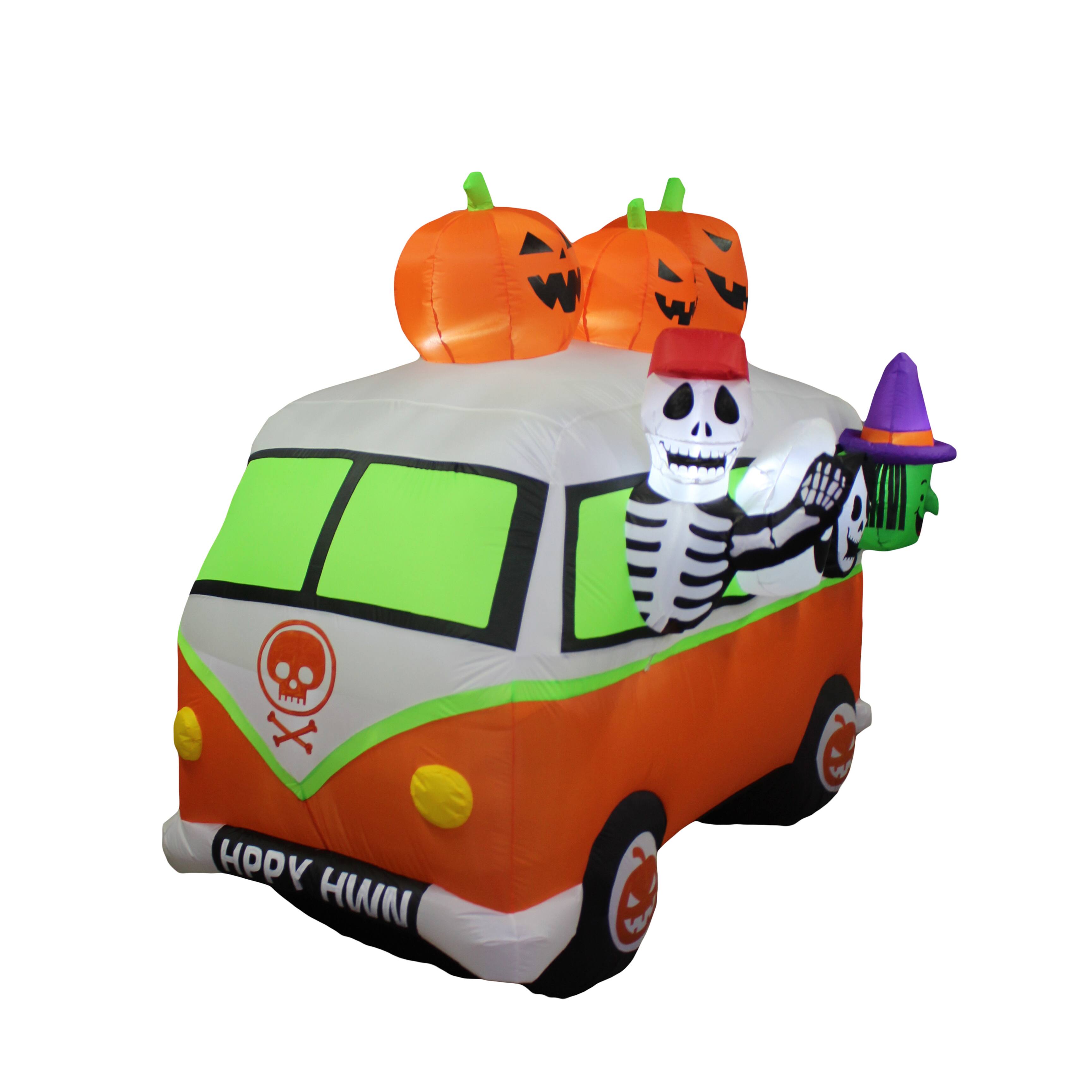 7ft. Inflatable Halloween Vintage Bus