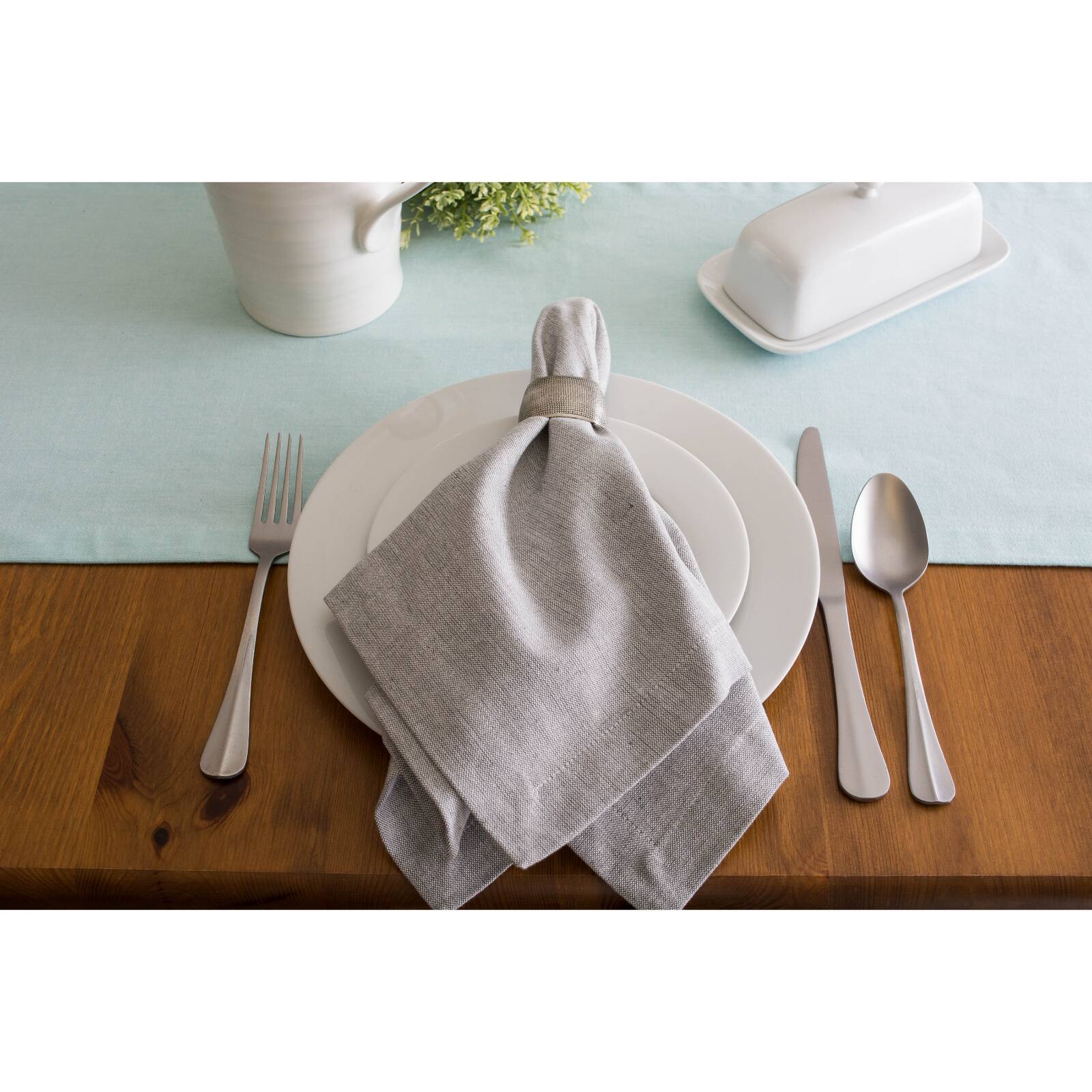DII® 108" Solid Chambray Table Runner