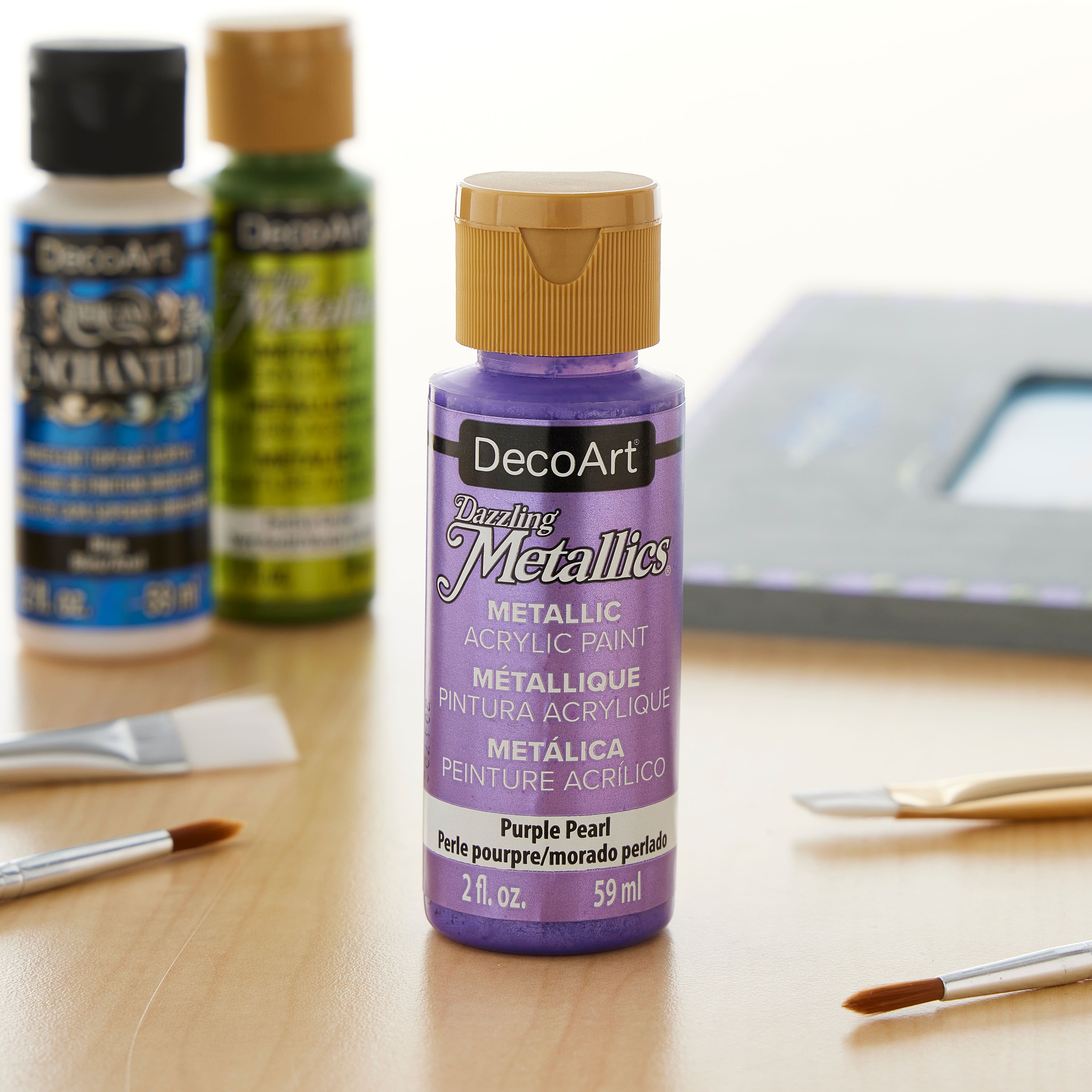 12 Pack: DecoArt® Dazzling Metallics® Paint, 2oz.