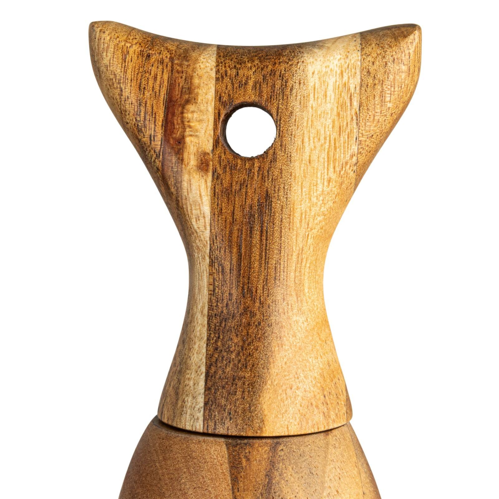 Hello Honey&#xAE; 7.75&#x22; Natural Acacia Wood Fish Tail Shaped Pepper Mill