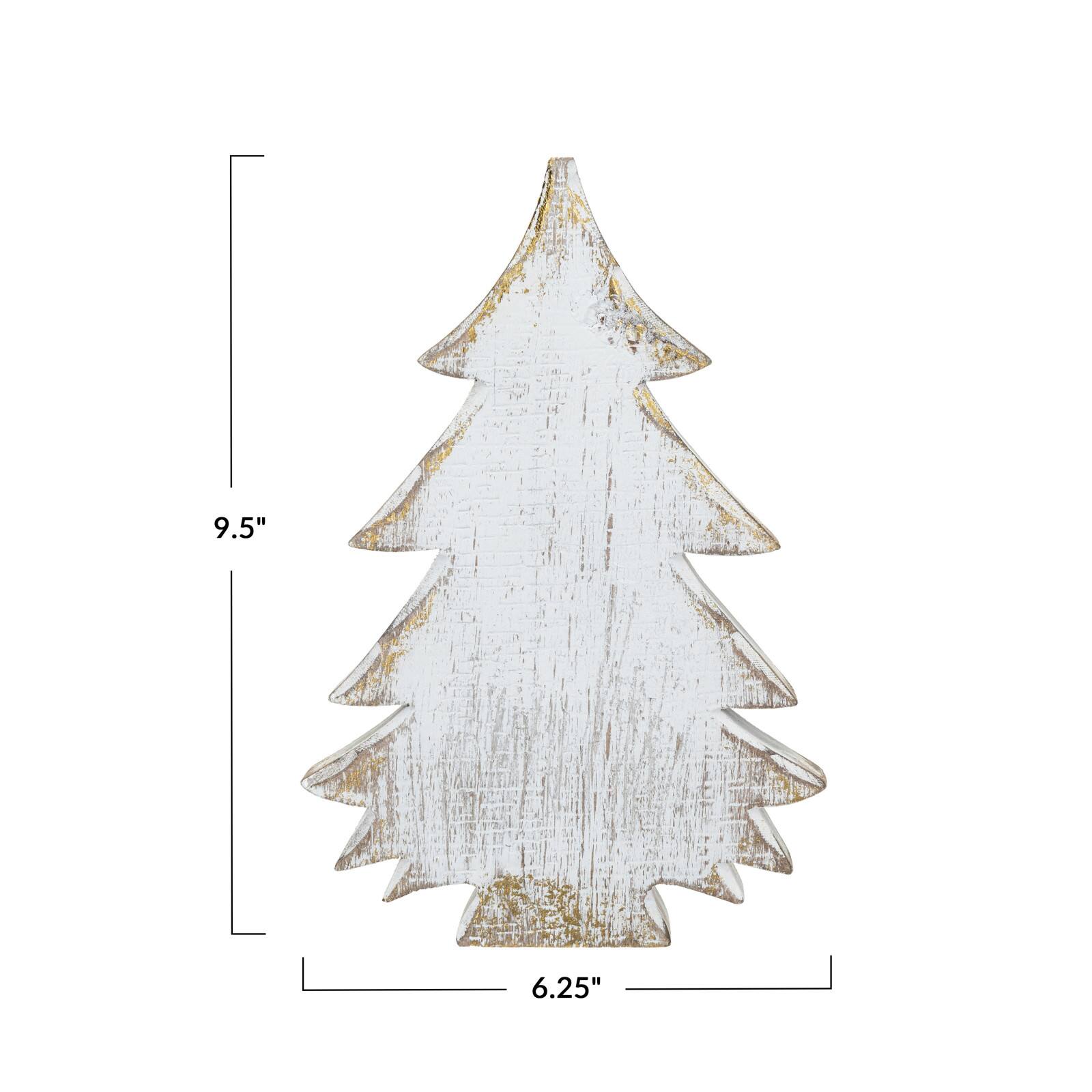 Hello Honey&#xAE; 9.5&#x22; Distressed White Christmas Tree