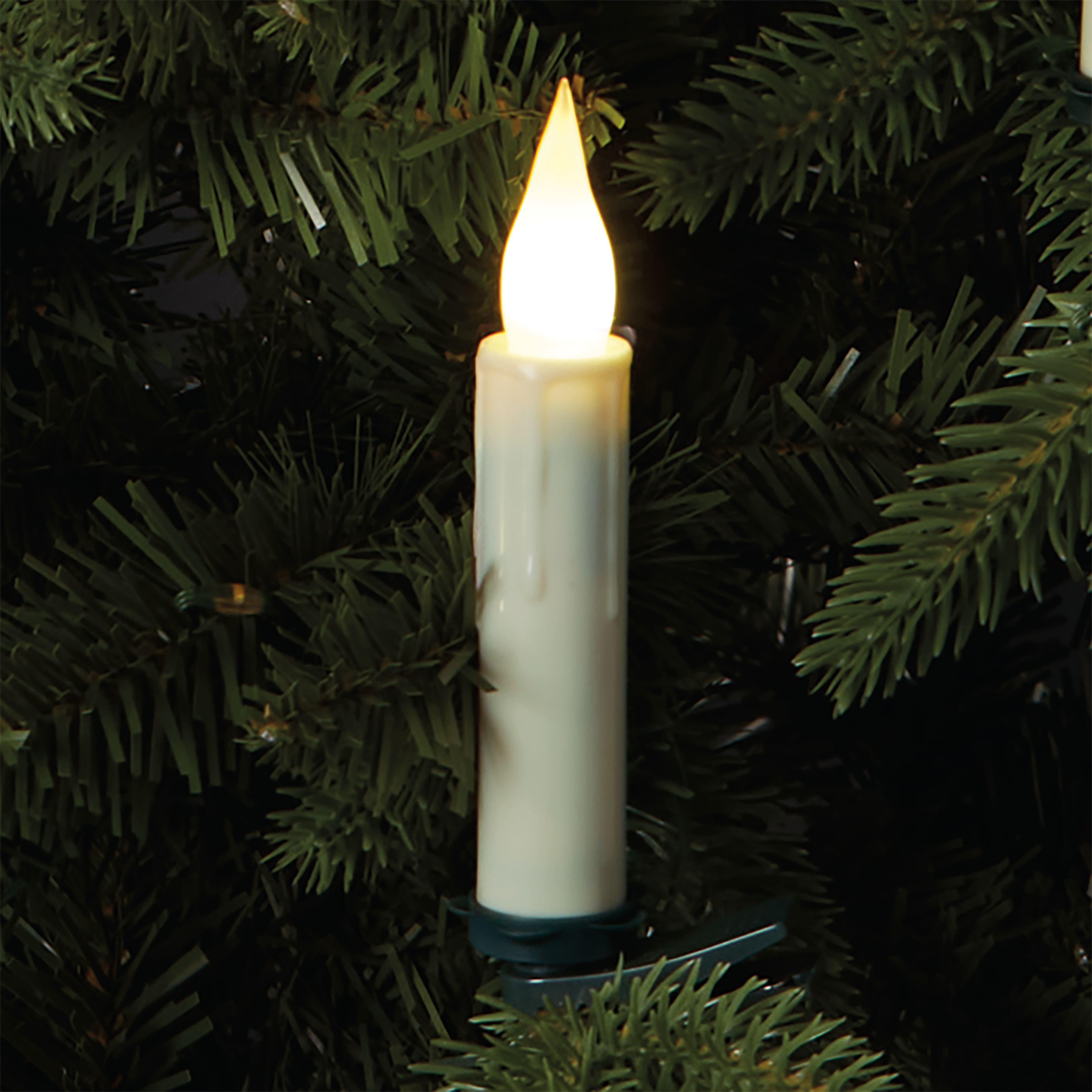 Cordless Clip-On Christmas Tree Candles - Monticello Shop