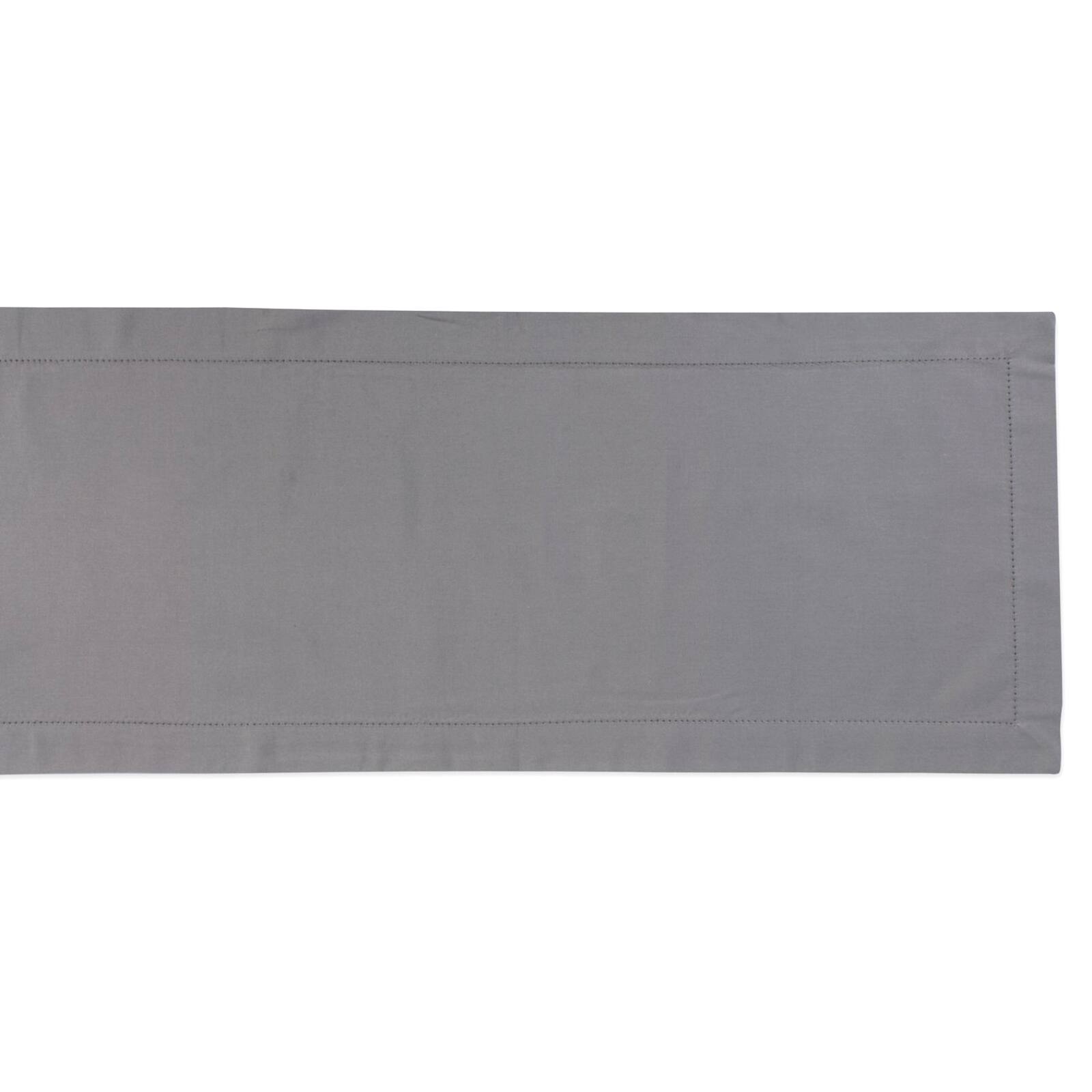 Gray Hemstitch Table Runner 14" x 72"