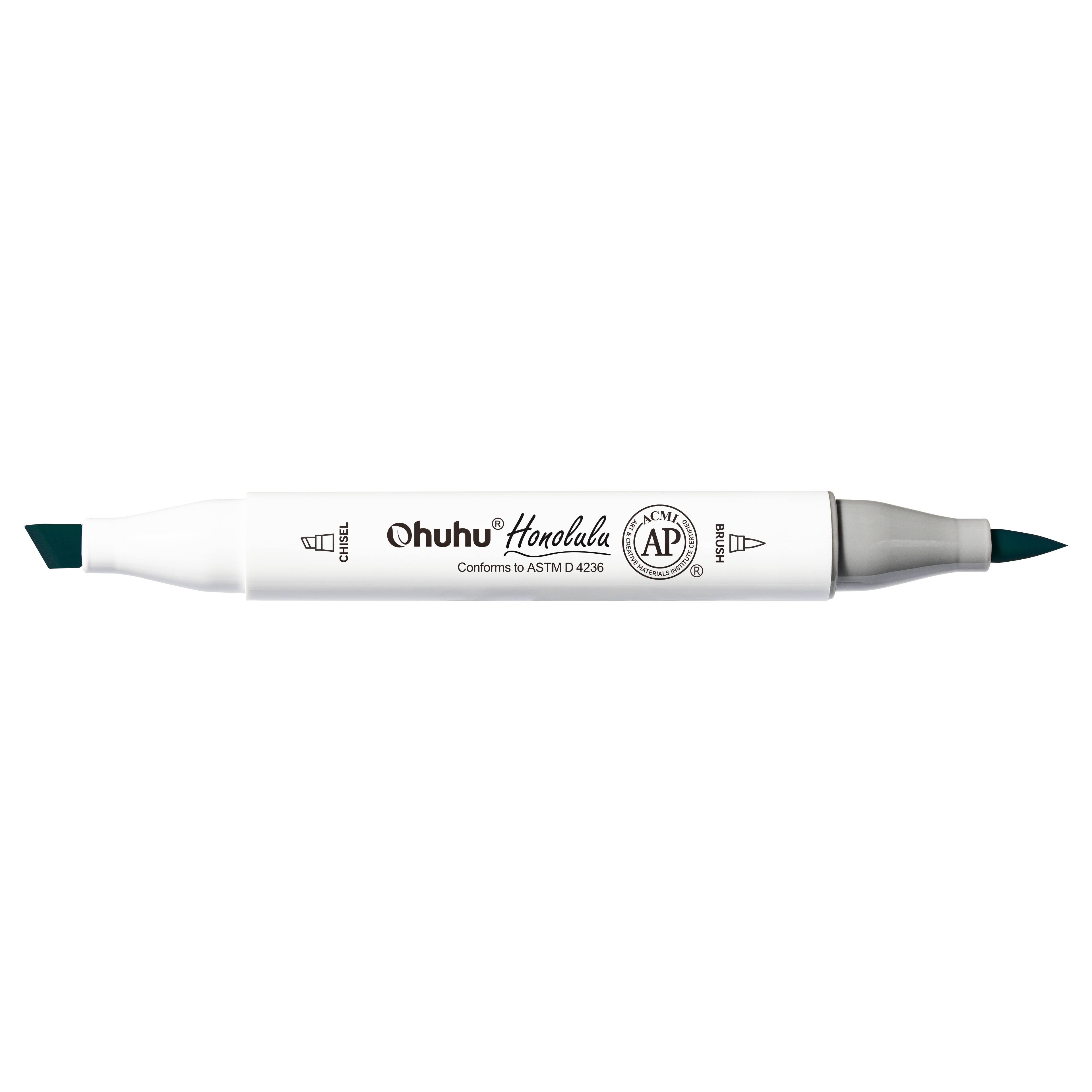 Ohuhu® Honolulu Brush & Chisel Dual Tip Marker