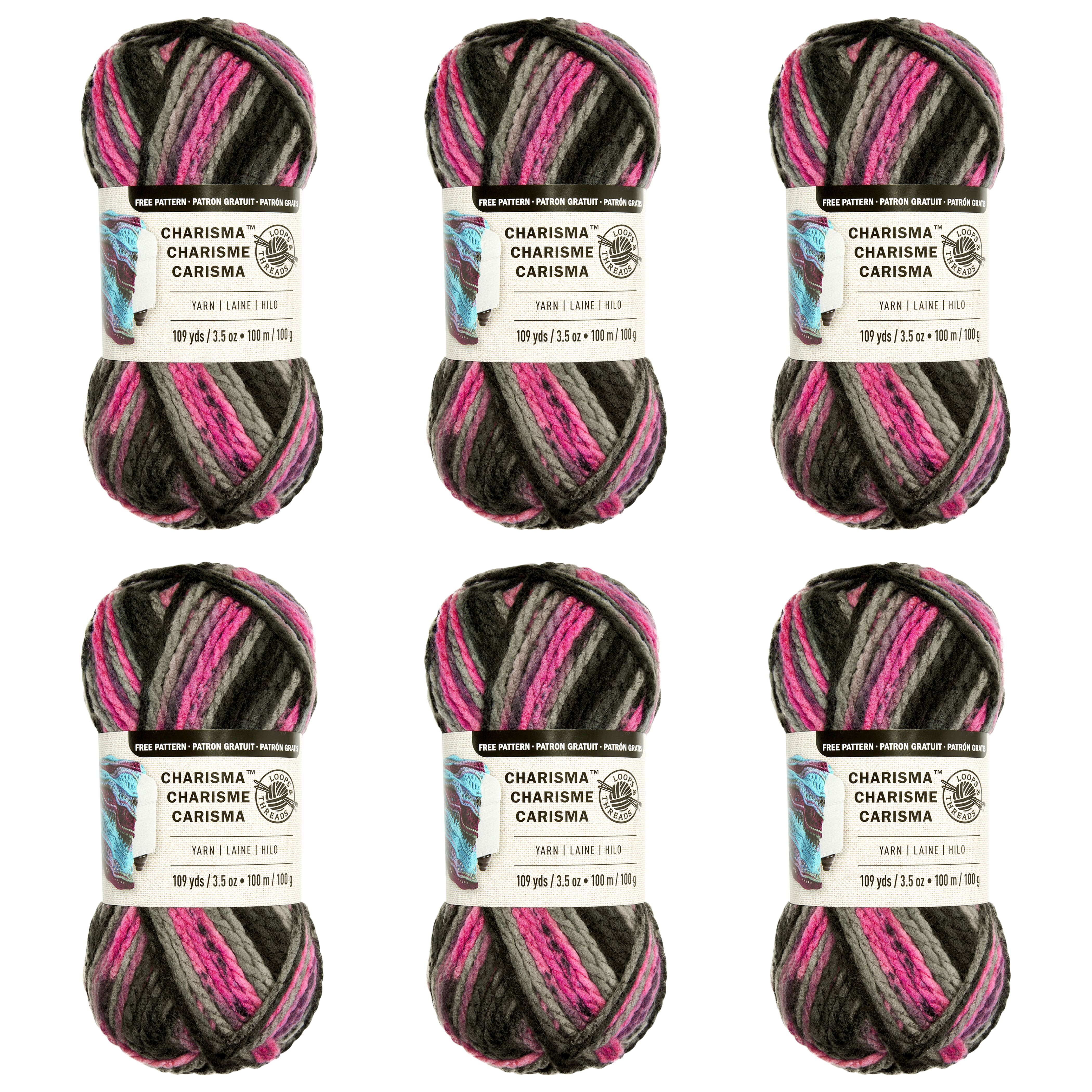 6 Pack: Charisma&#xAE; Yarn by Loops &#x26; Threads&#xAE;