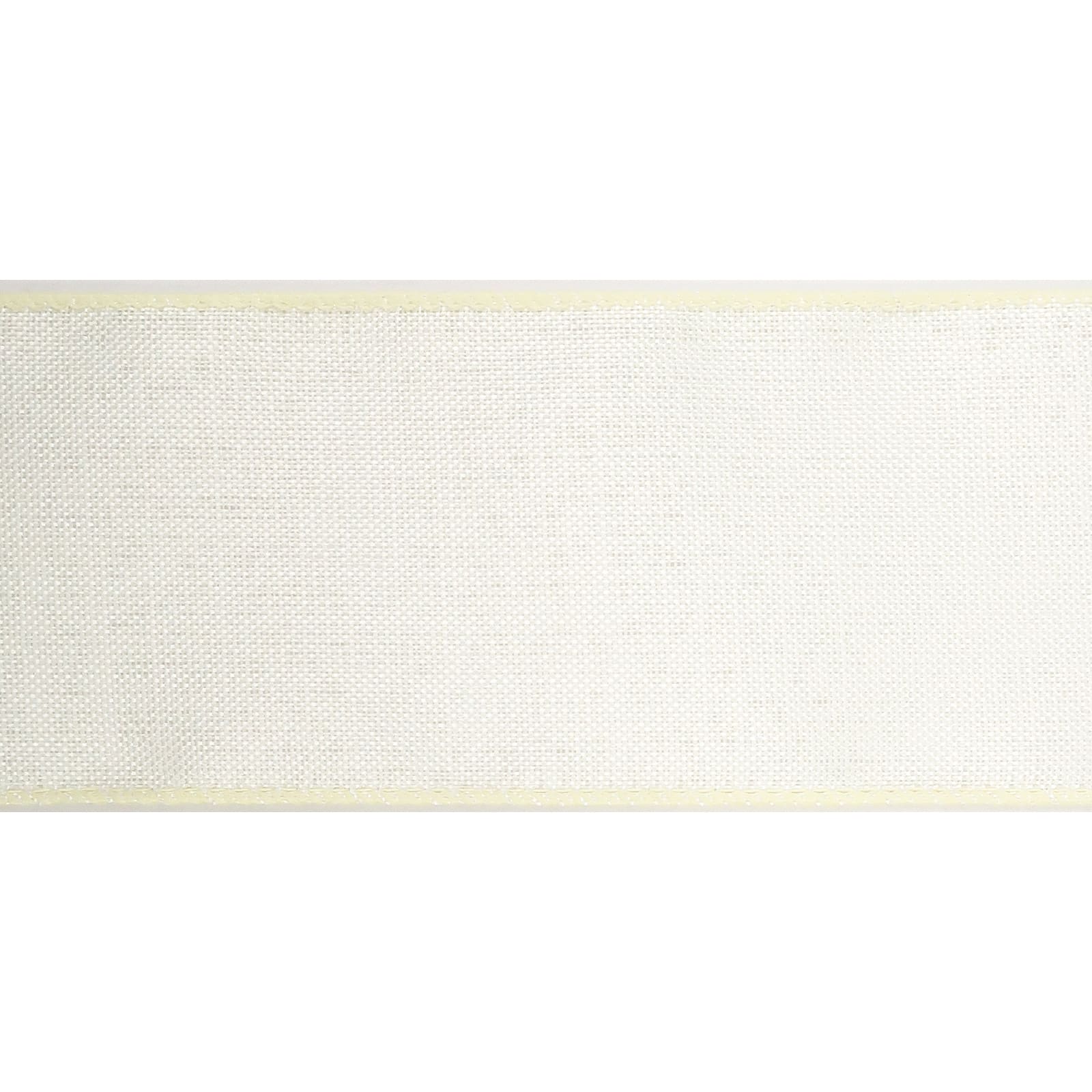 12 Pack: 2.5" x 25ft. Faux Linen Wired Ribbon by Celebrate It™ Décor