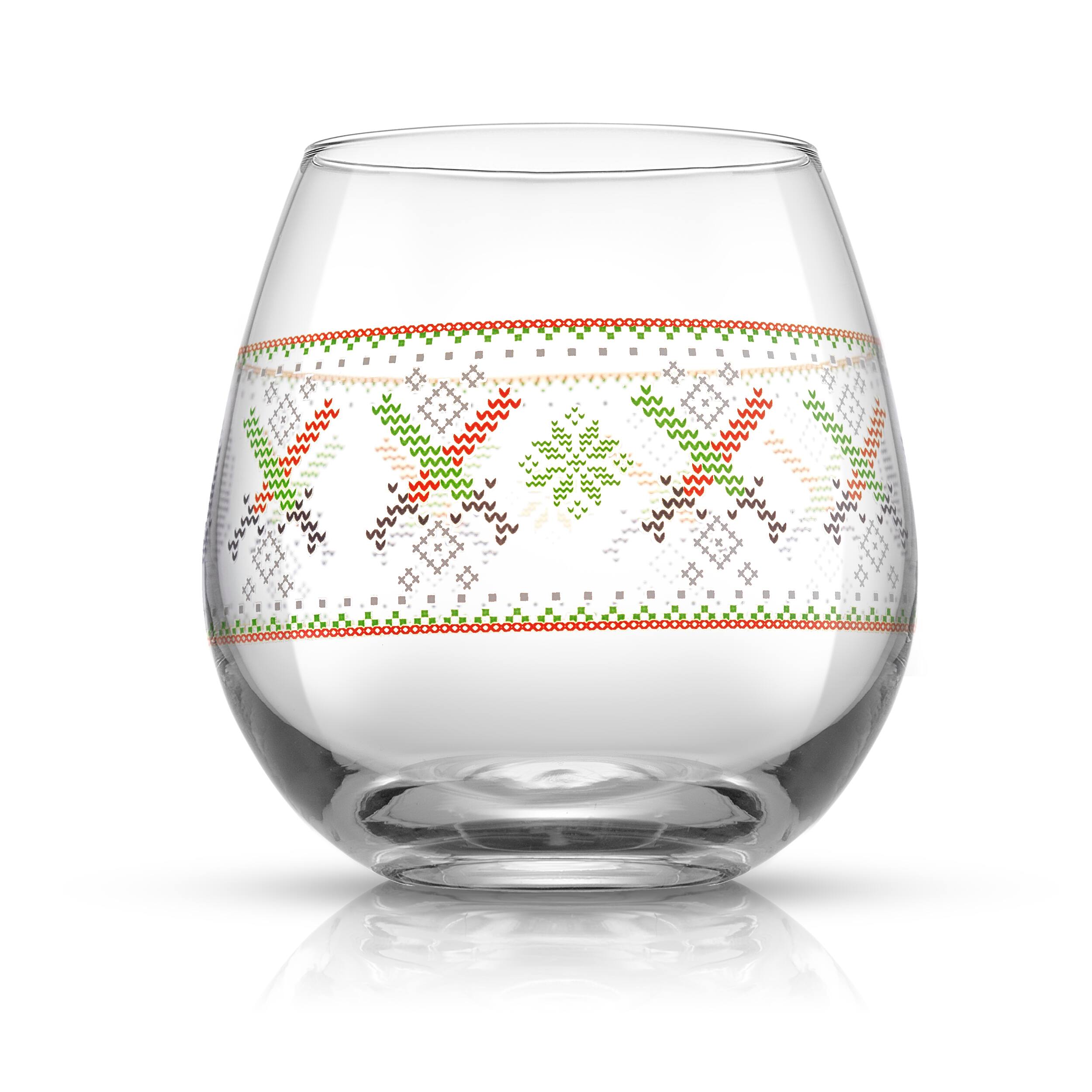 JoyJolt® Star Wars™ 15oz. Ugly Sweater Collection Stemless Drinking Glass, 4ct.