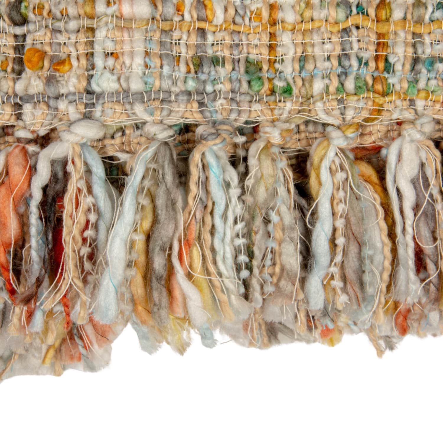 Hello Honey® 60" Multicolor Bouclé Throw Blanket with Fringe