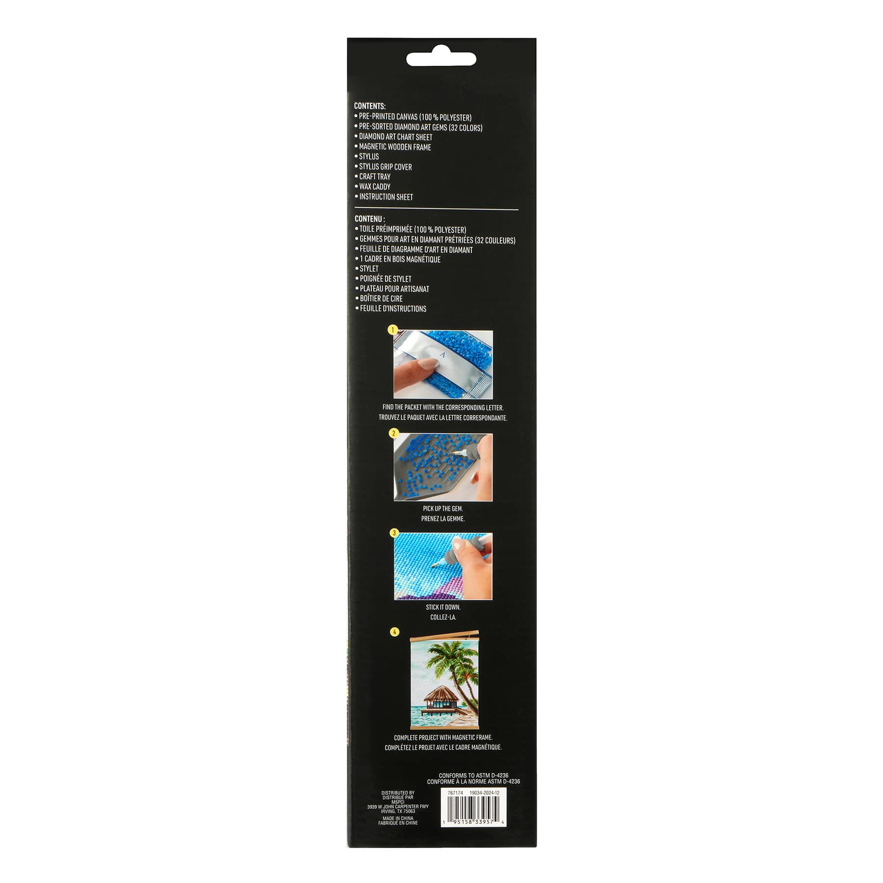 Palm Tree Hut Diamond Art Kit by Make Market&#xAE;