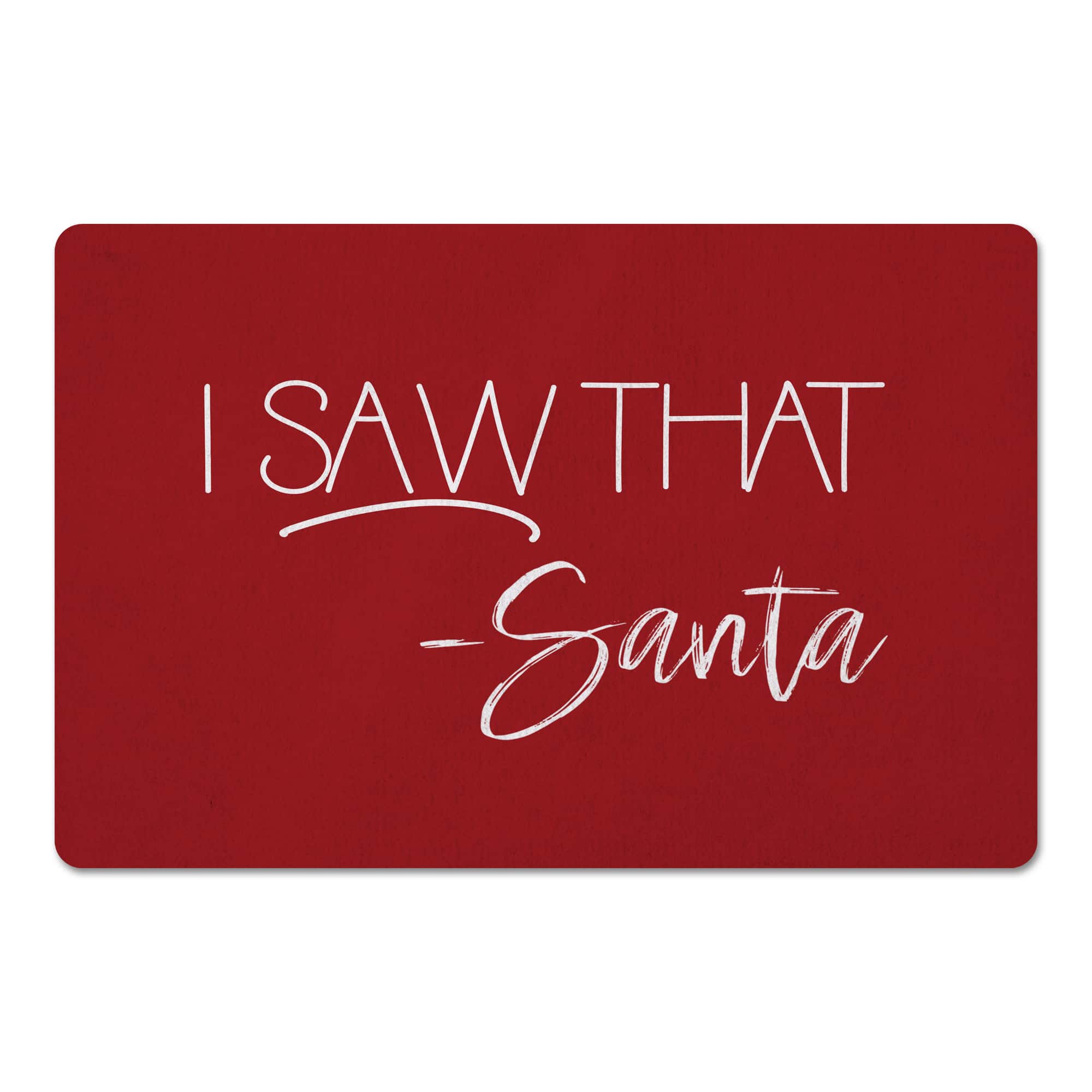 Santa Saw That 27x18 Floor Mat