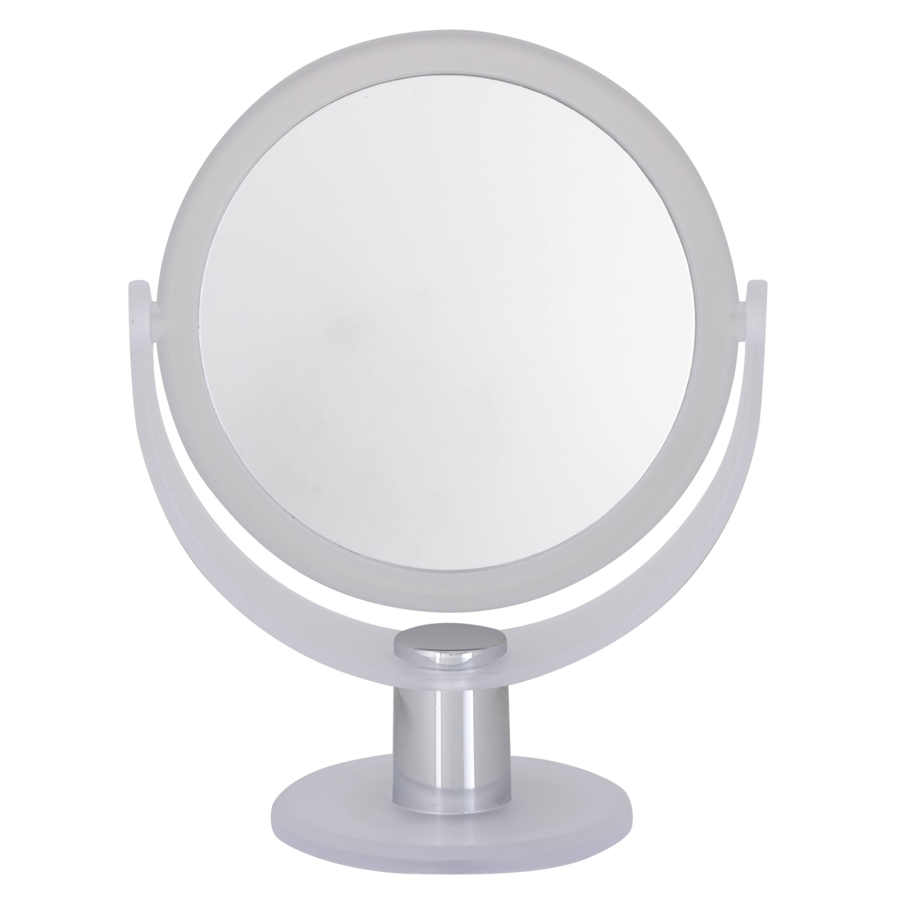 Home Details Dual Sided 10X Magnification Rubberized Vanity Mirror