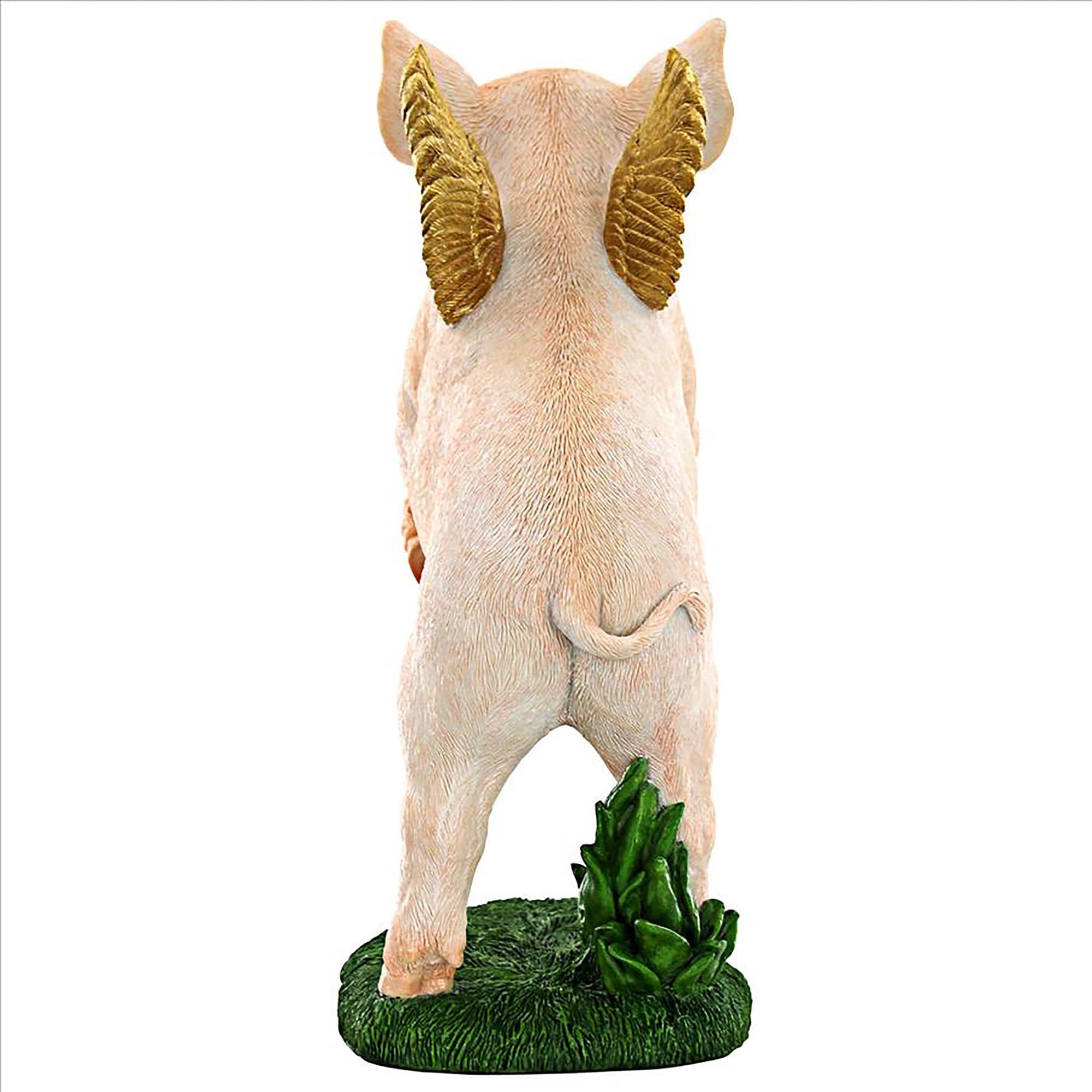 Design Toscano 14&#x22; When Pigs Fly Farm Statue