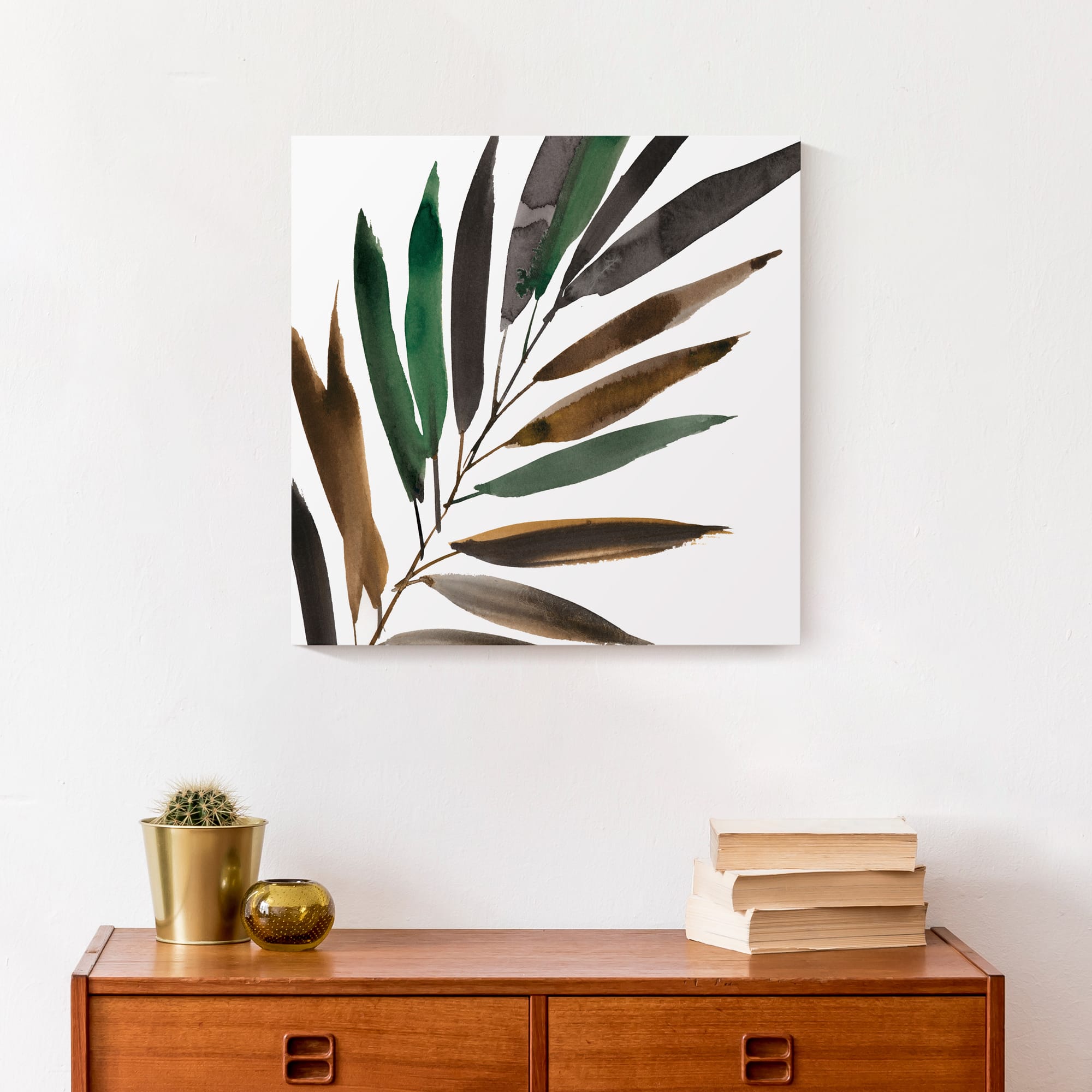 Tropical Palm 16" x 16" Canvas Wall Art