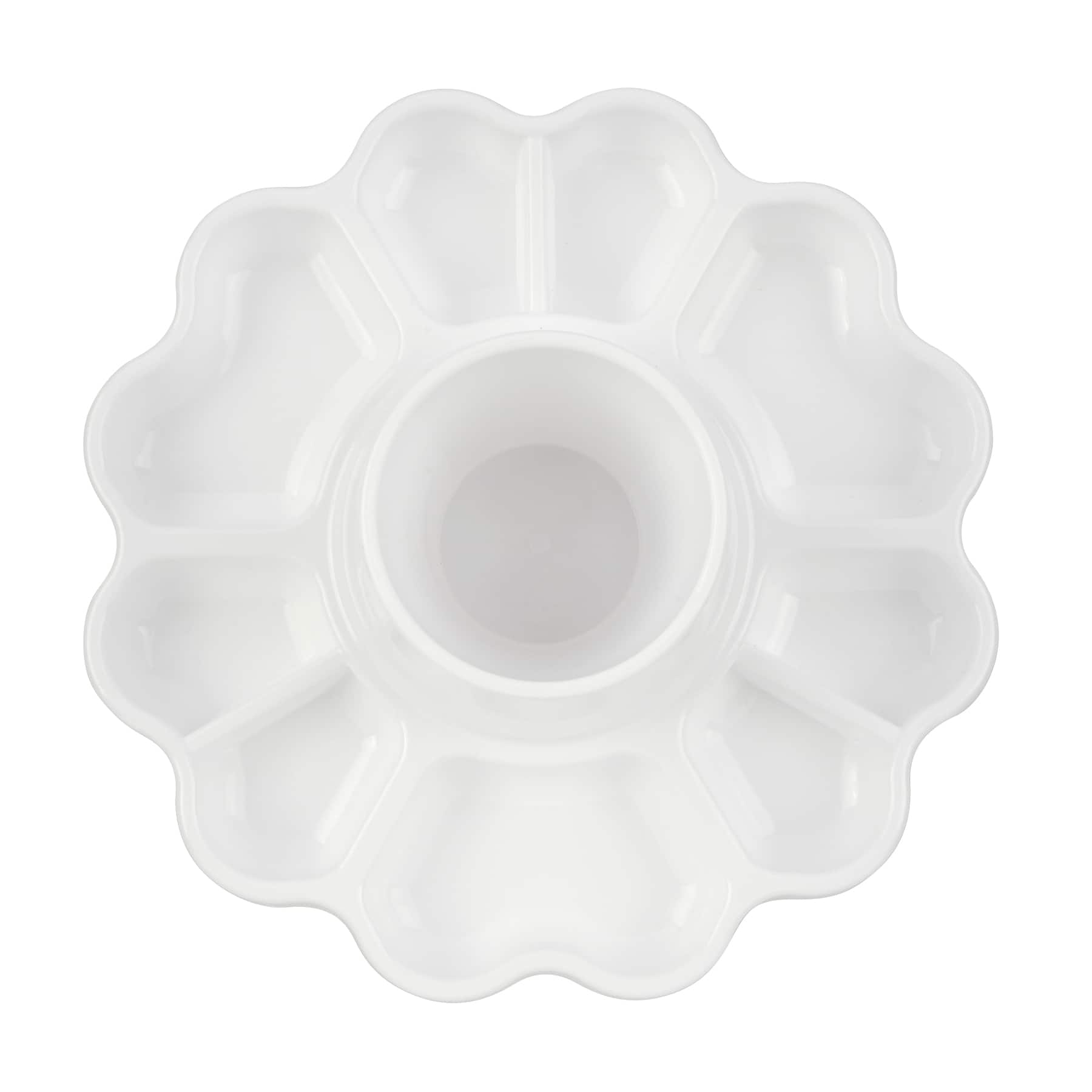 8.25&#x22; White Paint &#x26; Water Cup Tray by Craft Smart&#x2122;