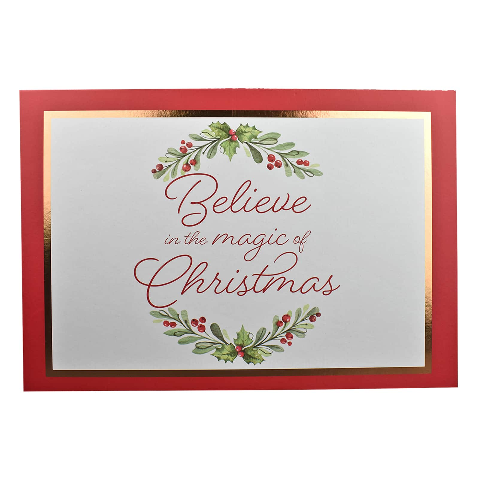 17&#x22; Red &#x26; White Magic of Christmas Decorative Box by Ashland&#xAE;