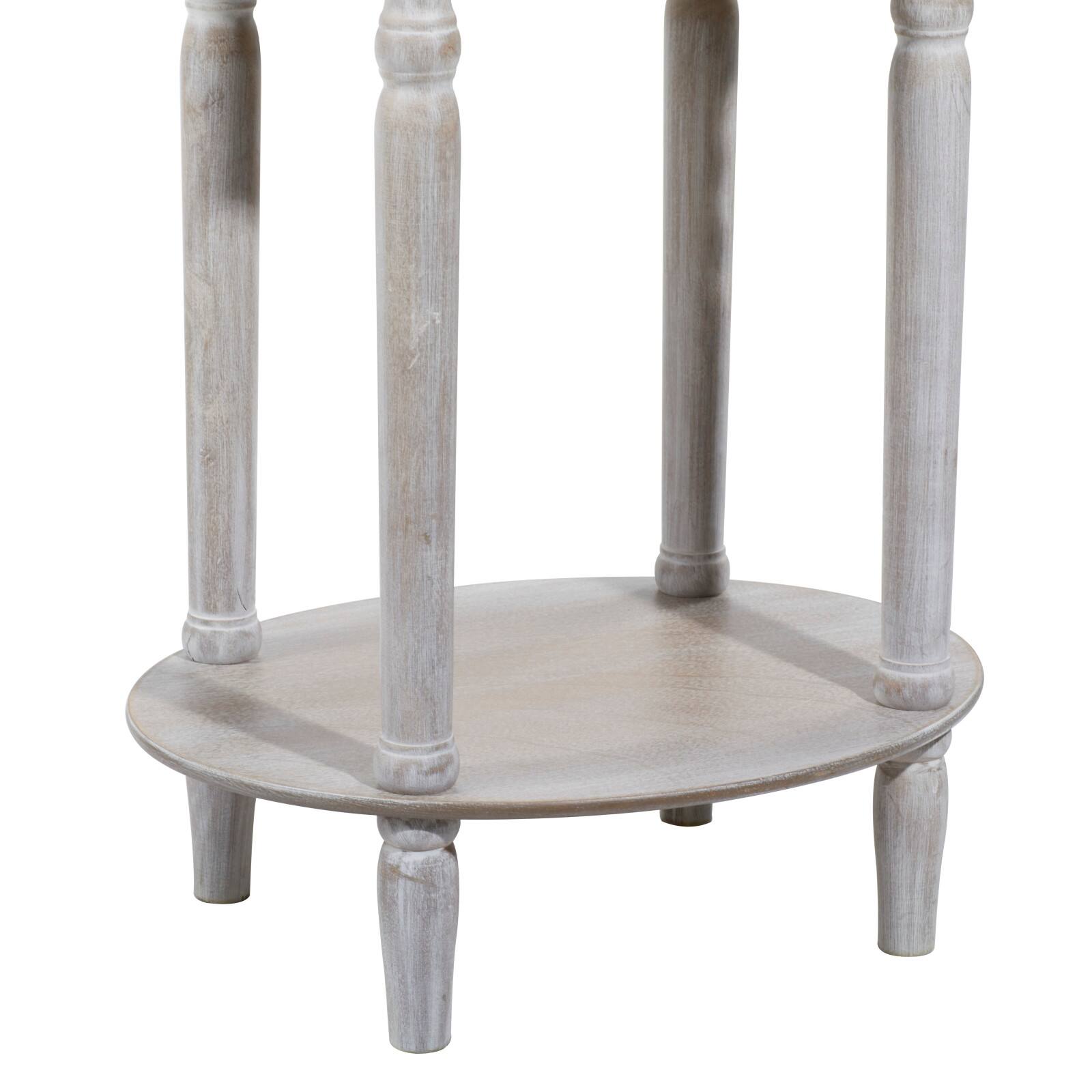 Light Brown Wood Farmhouse Accent Table