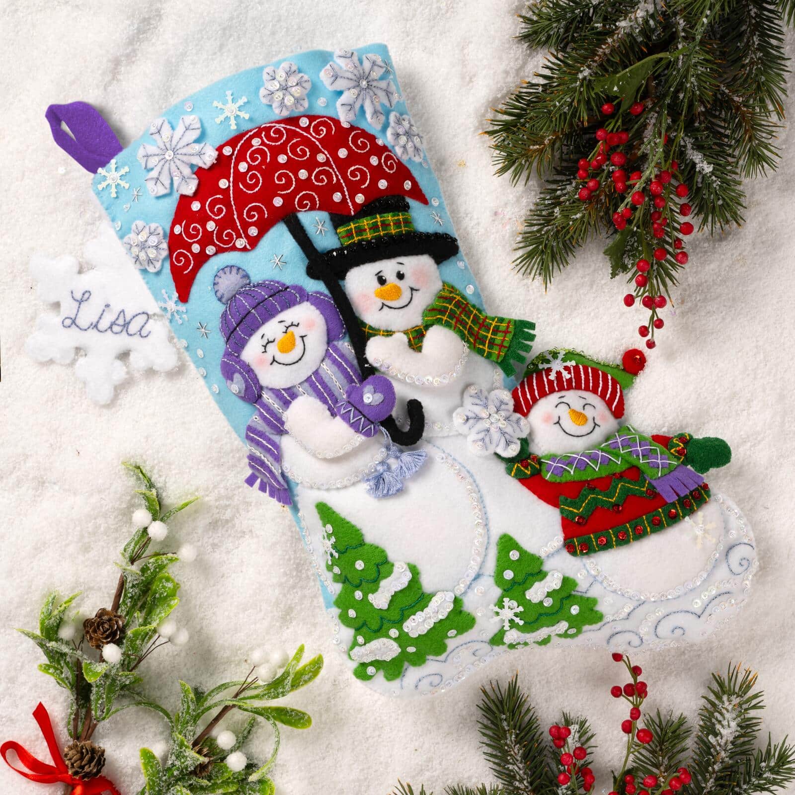 Bucilla&#xAE; Frosty Family Felt Stocking Kit