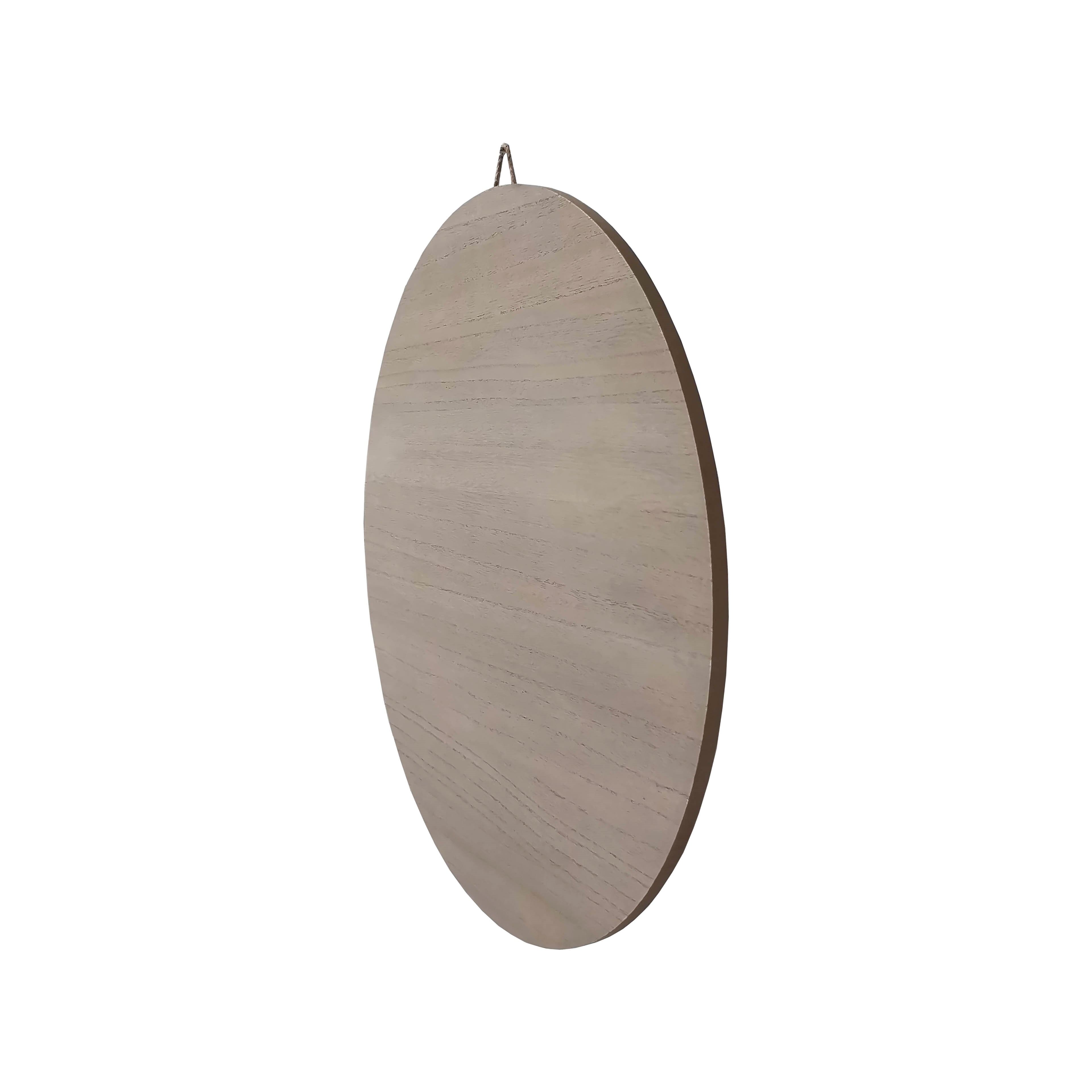 18" Greywashed Round Plaque by Make Market®