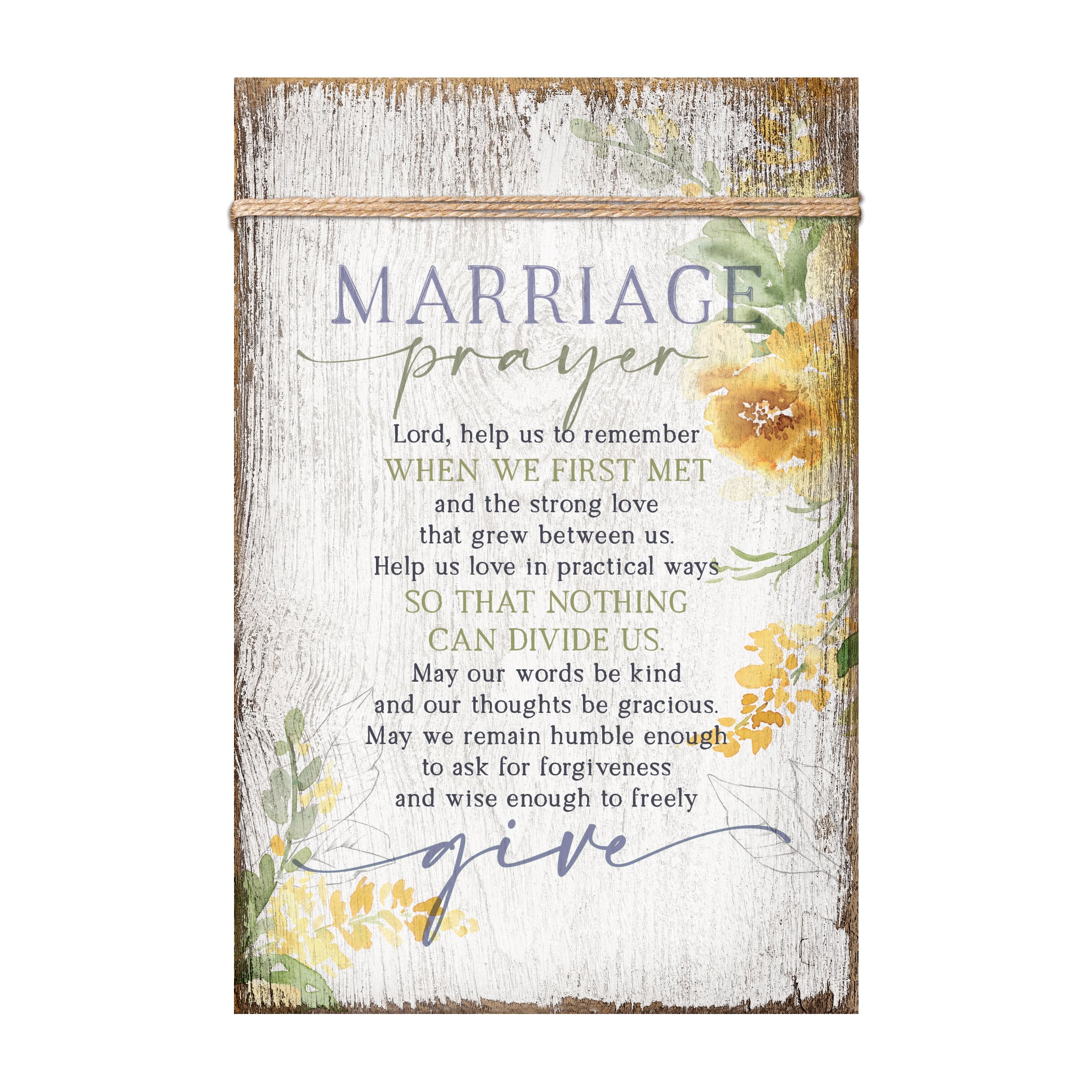 Marriage Prayer Plaque With Easel And Wall Hanger Michaels