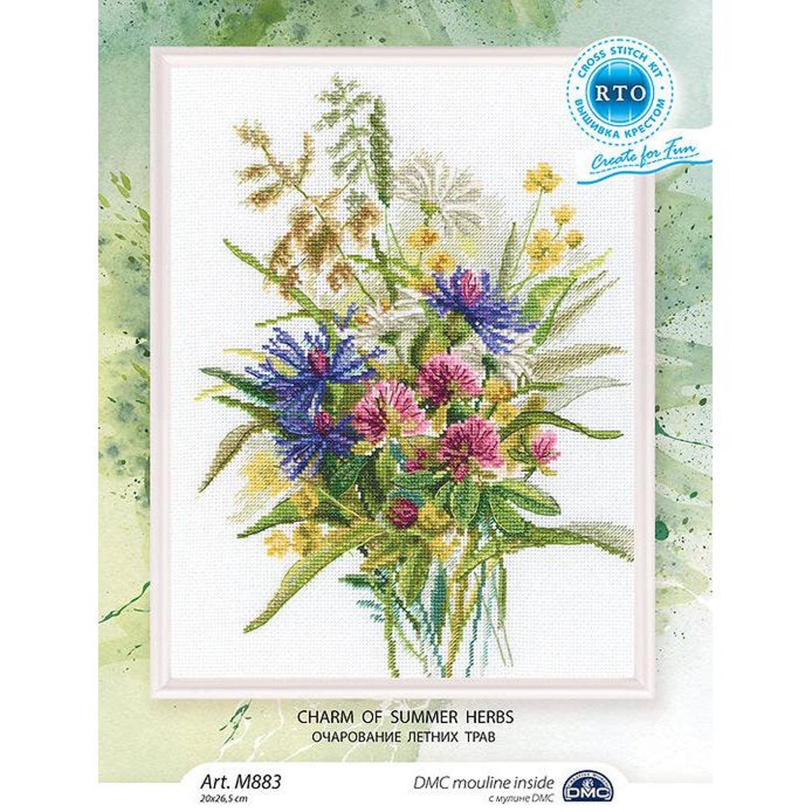 RTO Charm Of Summer Herbs Cross Stitch Kit