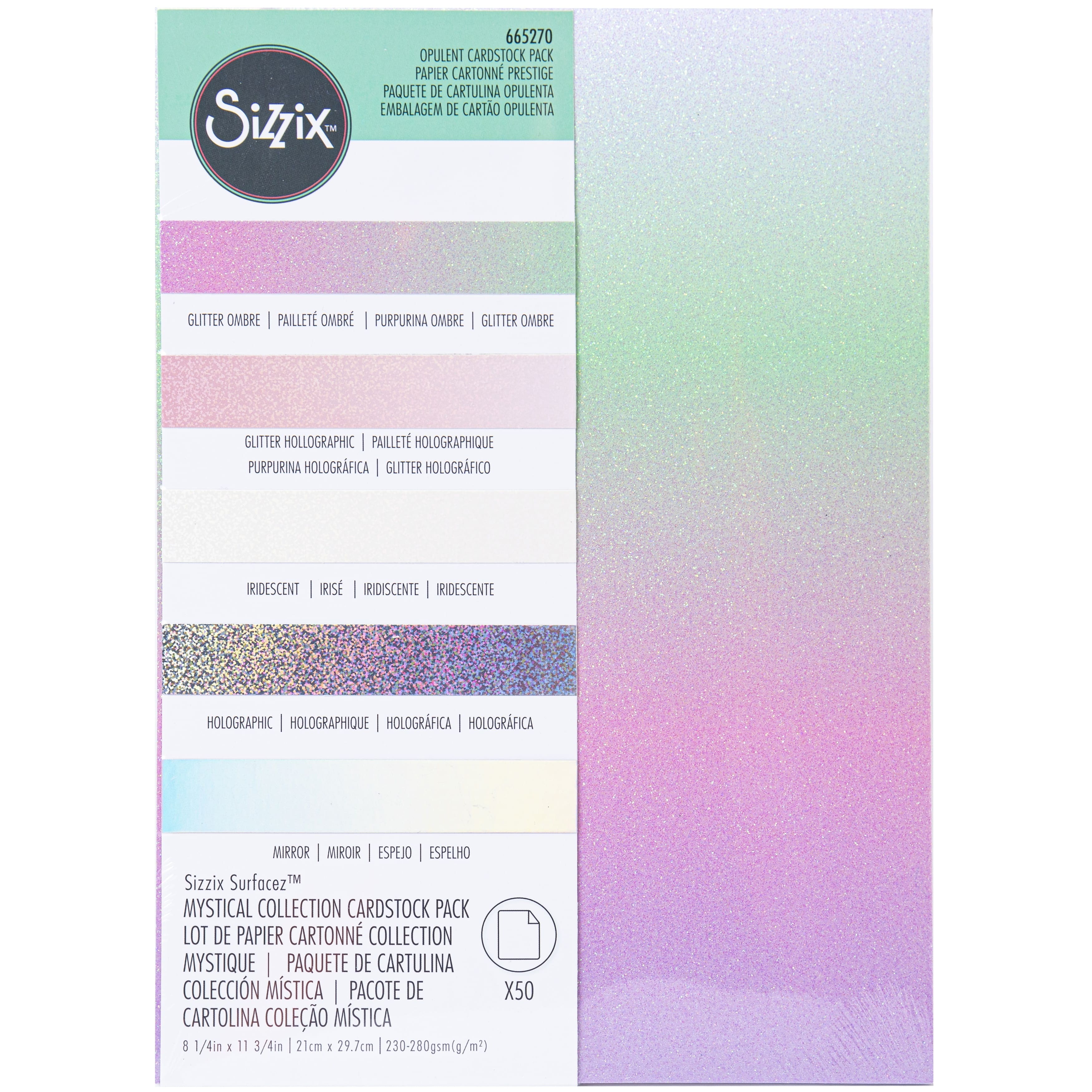Sizzix® Surfacez Mystical Opulent Cardstock Pack, 8" x 11.5"