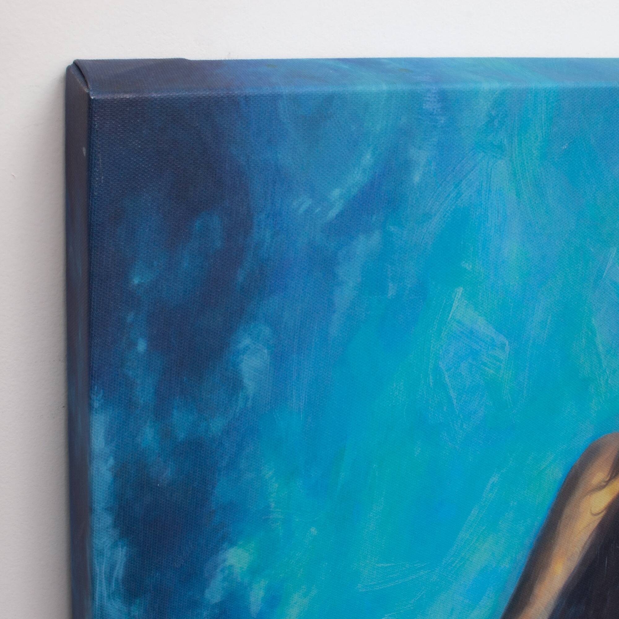 Mermaid Tail Outdoor Canvas Art Print - 16&#x22;x48&#x22;
