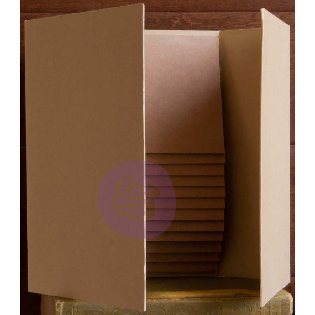 Prima&#xAE; Memory Hardware Kraft Magnetic Dossier Chipboard Album, 6&#x22; x 9&#x22;